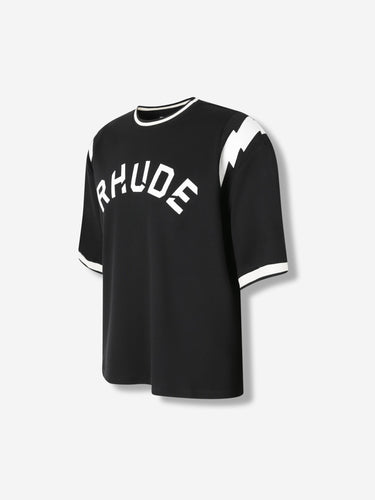 Rhude Hombre Barcelona Camiseta Cuello Redondo color Negro sku 553-004317 01 - Foto 3