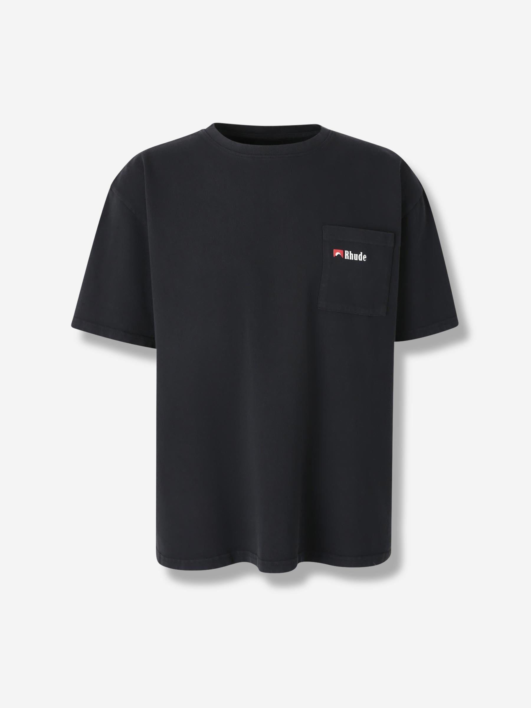 Rhude Hombre Barcelona Camiseta Cuello Redondo color Negro sku 553-004319 01 - Foto 1