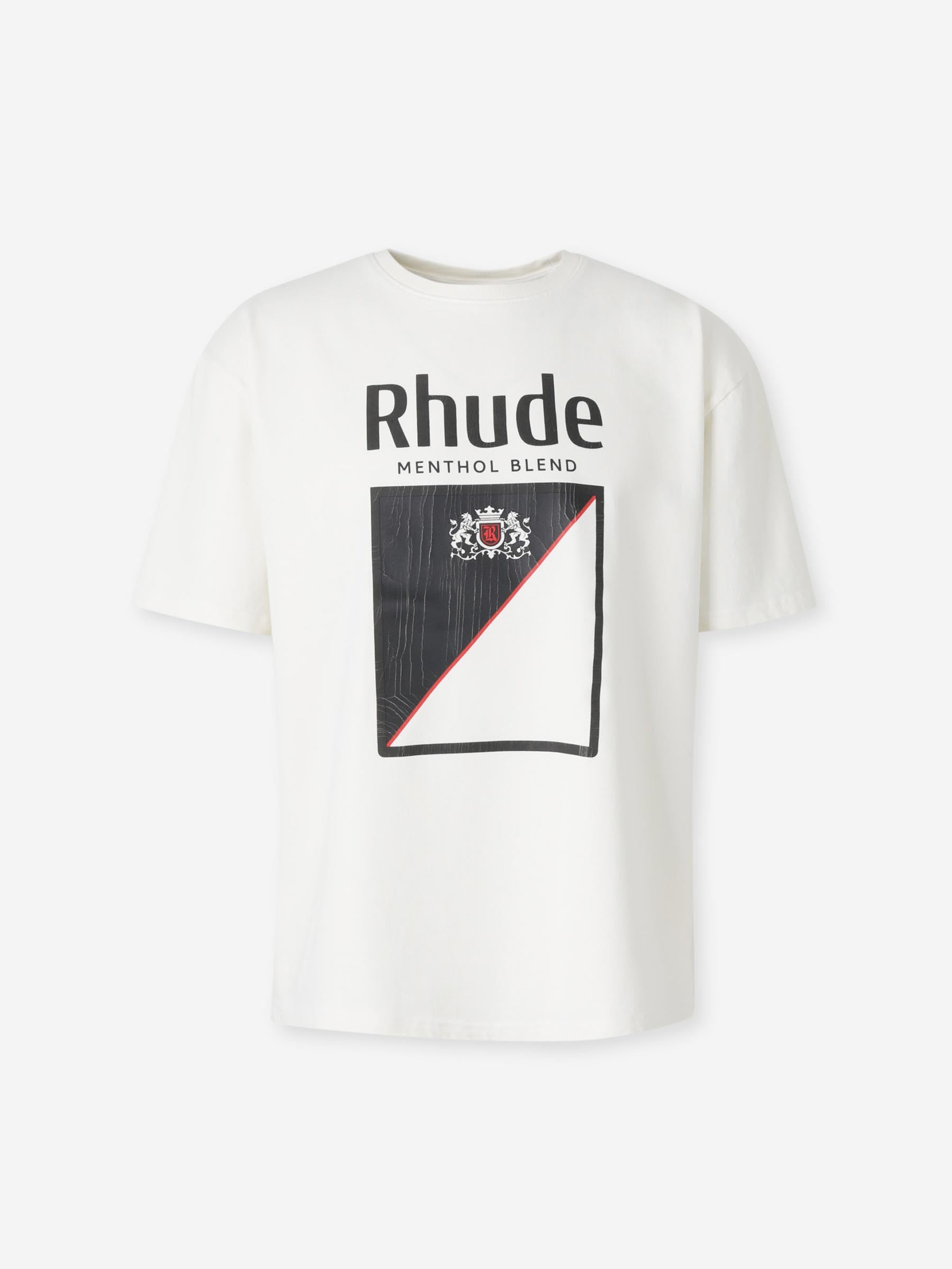 Rhude Hombre Barcelona Camiseta Cuello Redondo color Crema sku 553-004320 01 - Foto 1