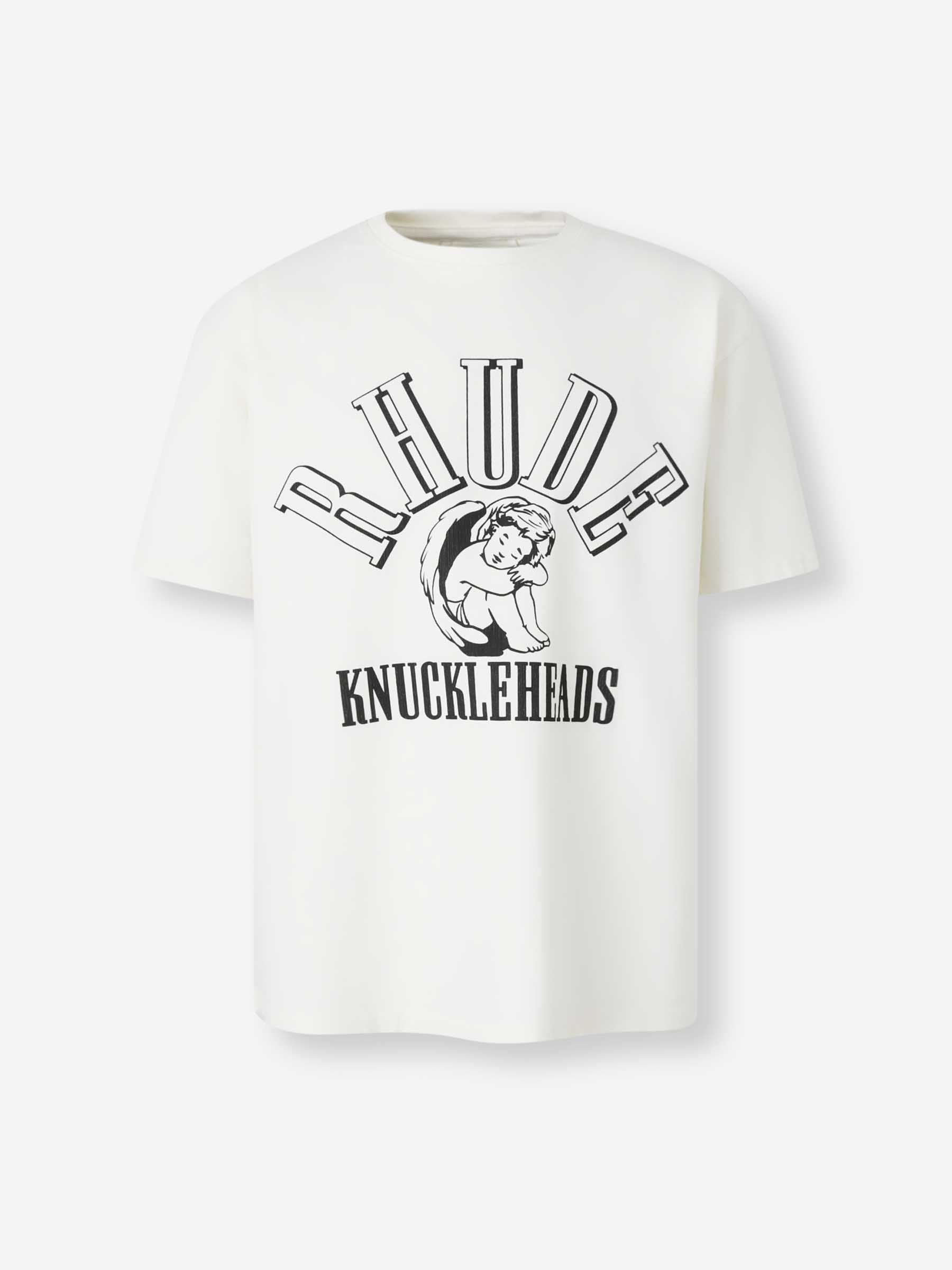 Rhude Hombre Barcelona Camiseta Cuello Redondo color Blanco sku 553-004321 01 - Foto 1