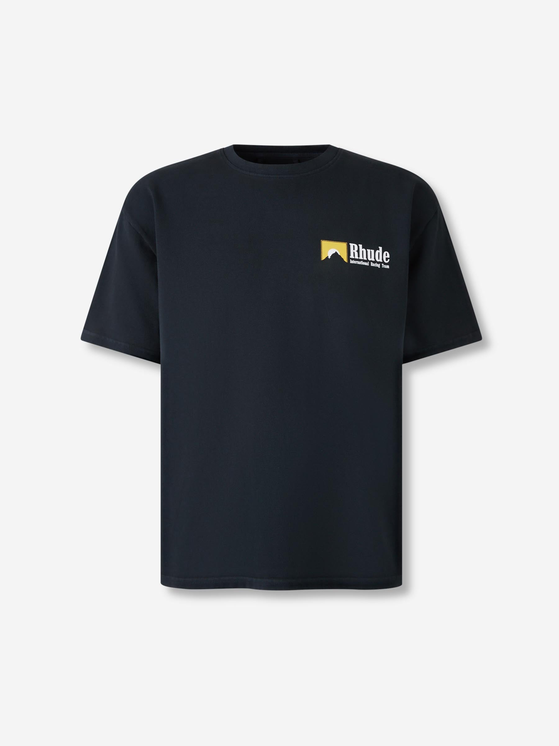Rhude Hombre Barcelona Camiseta International Racing color Negro sku 553-004331 01 - Foto 1