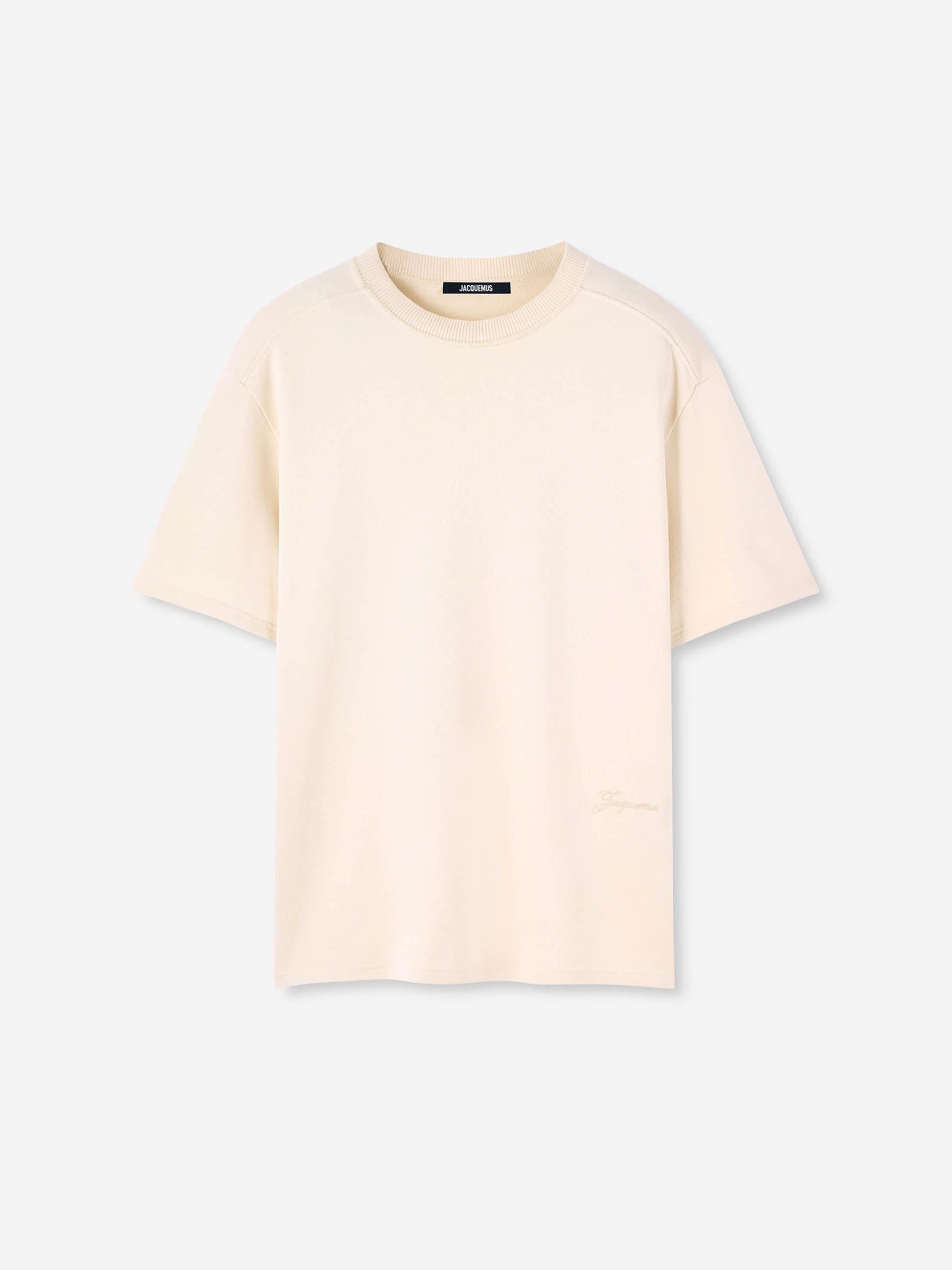 Jacquemus Hombre Barcelona Camiseta Cuello Redondo color Beige sku 553-004335 01 - Foto 1