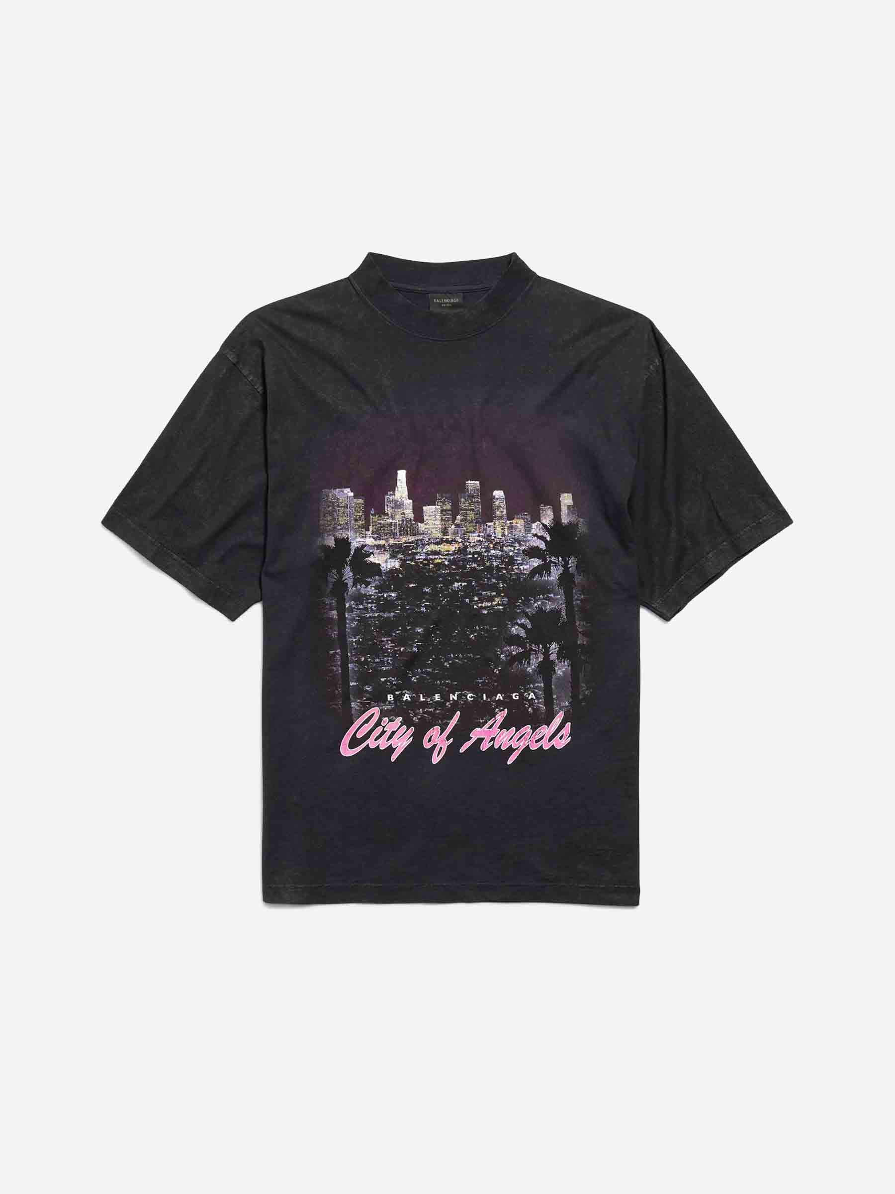 Balenciaga Hombre Barcelona Camiseta City Of Angels color Negro sku 553-004342 01 - Foto 1