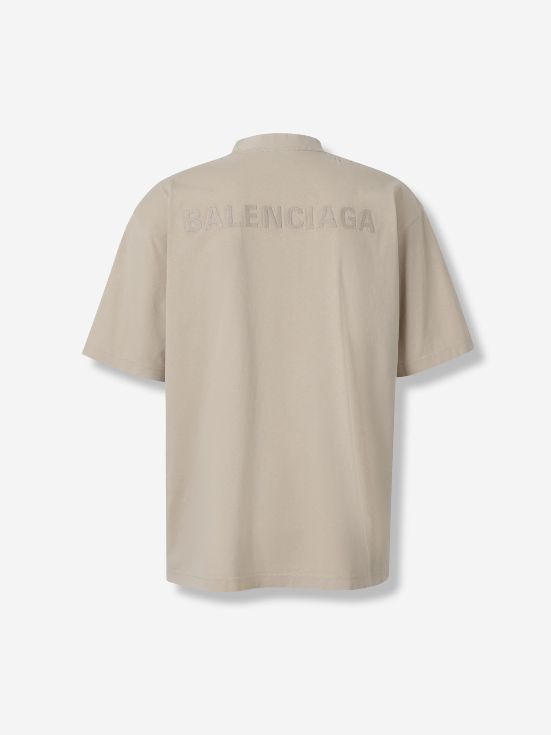 Balenciaga Hombre Barcelona Camiseta Back color Beige sku 553-004344 02 - Foto 2