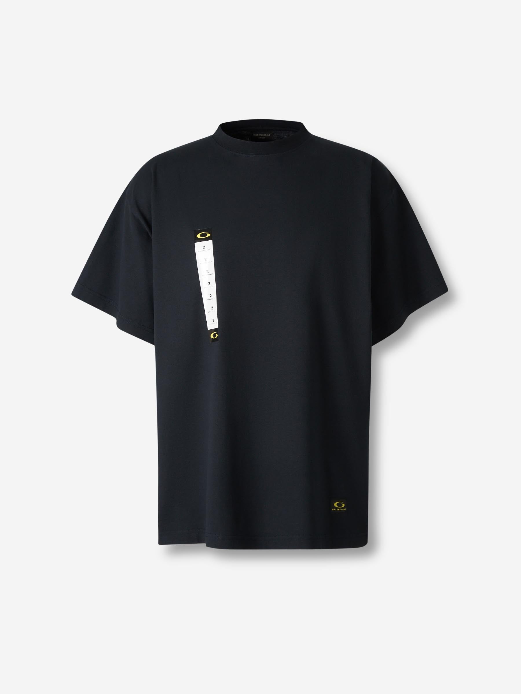 Balenciaga Hombre Barcelona Camiseta Etiqueta Estampada color Negro sku 553-004345 01 - Foto 1