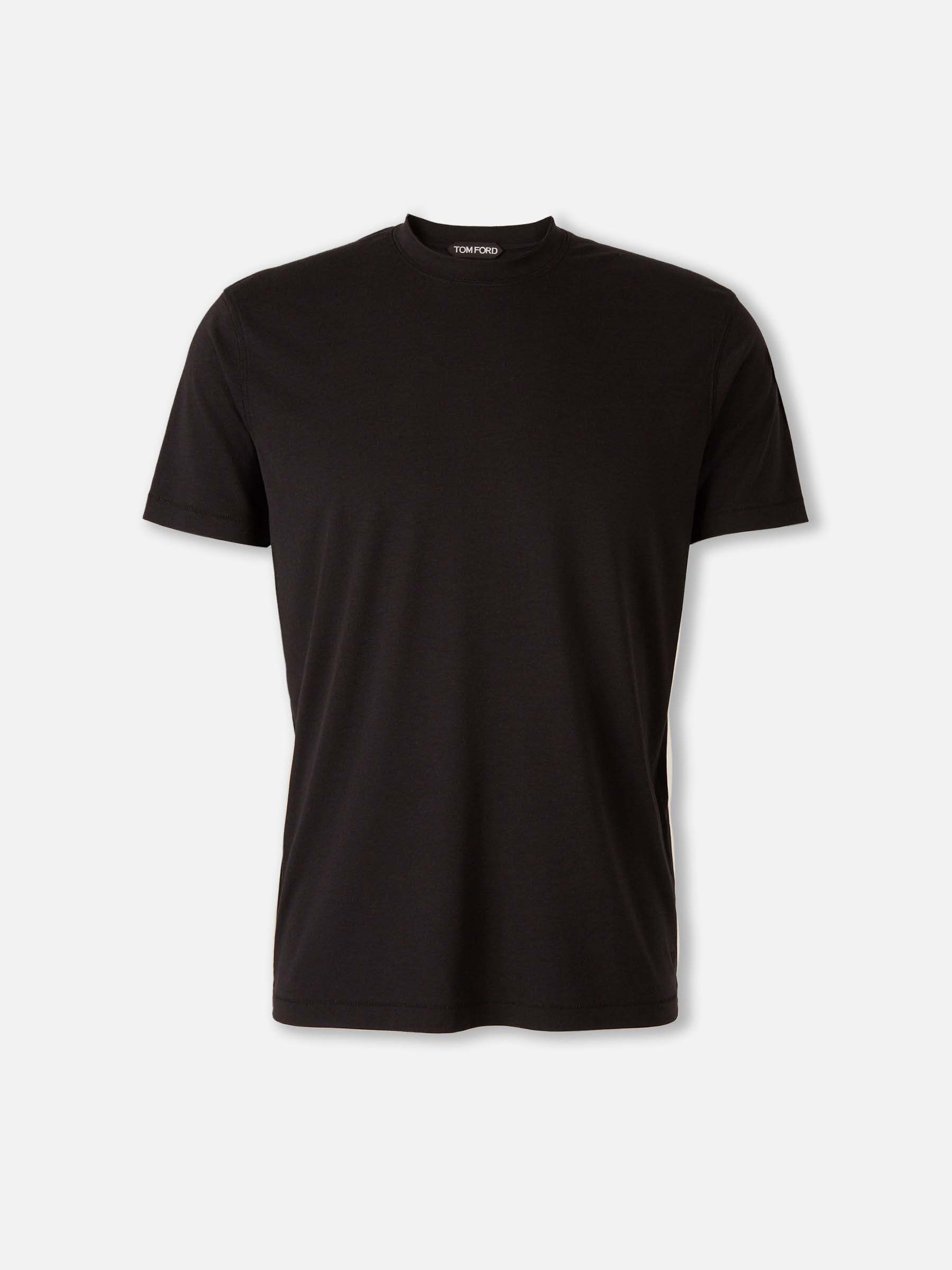 Tom Ford Hombre Barcelona Camiseta Lyocell color Negro sku 553-004348 05 - Foto 1