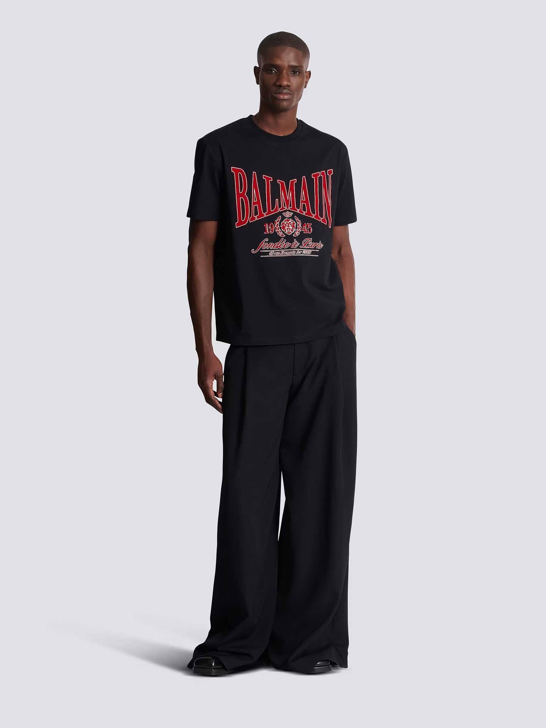 Balmain Hombre Barcelona Camiseta Cuello Redondo color Negro sku 553-004359 01 - Foto 2