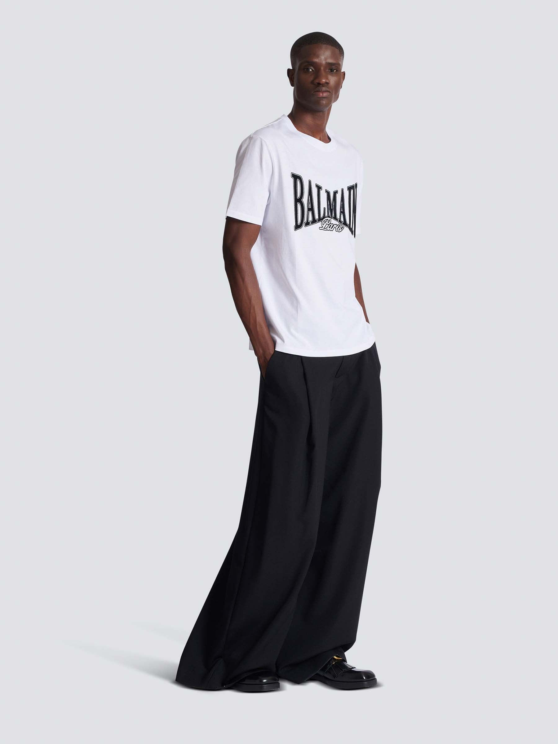 Balmain Hombre Barcelona Camiseta Cuello Redondo color Blanco sku 553-004360 01 - Foto 2