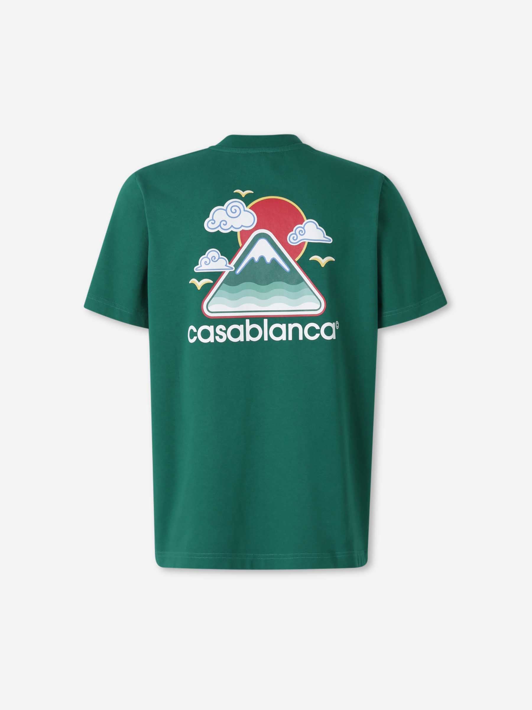 Casablanca Hombre Barcelona Camiseta Montagne Ondulée color Verde Oscuro sku 553-004364 01 - Foto 2