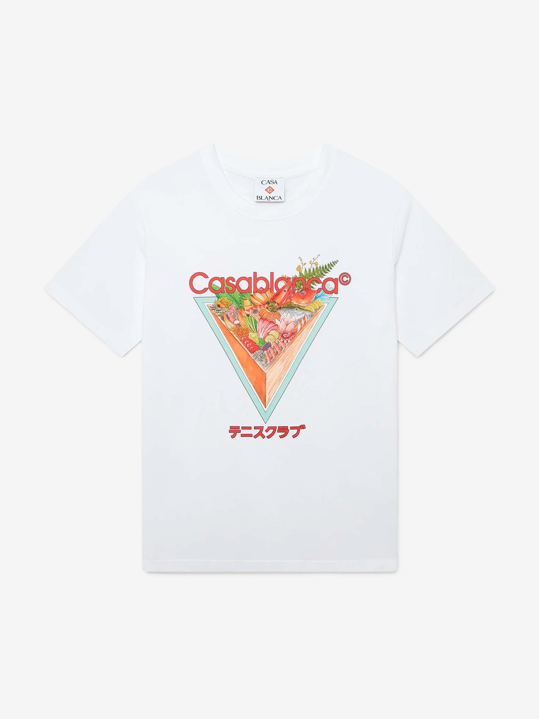 Casablanca Hombre Barcelona Camiseta Gráfica Algodón color Blanco sku 553-004373 01 - Foto 1