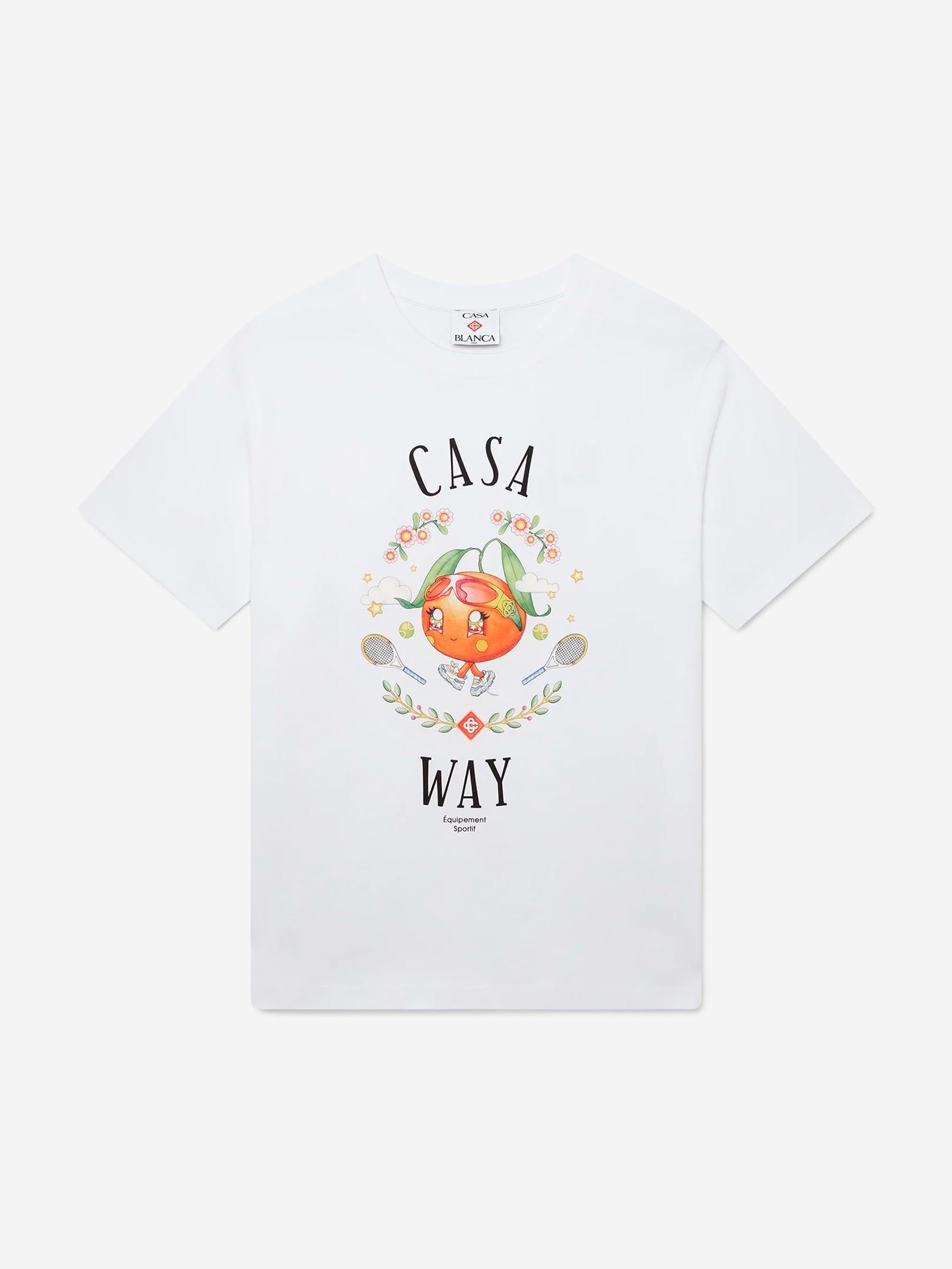 Casablanca Hombre Barcelona Camiseta Gráfica Algodón color Blanco sku 553-004374 01 - Foto 1