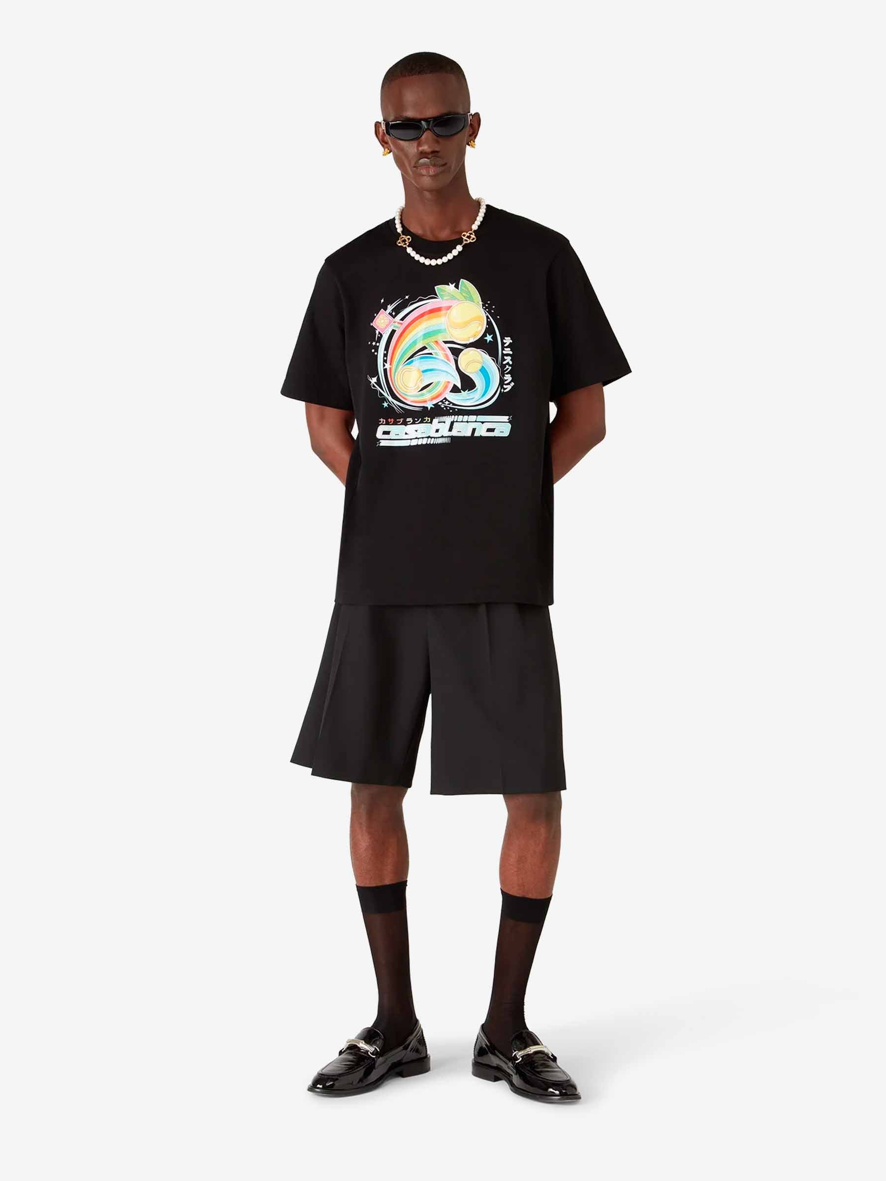 Casablanca Hombre Barcelona Camiseta Gráfica Algodón color Blanco sku 553-004375 01 - Foto 2