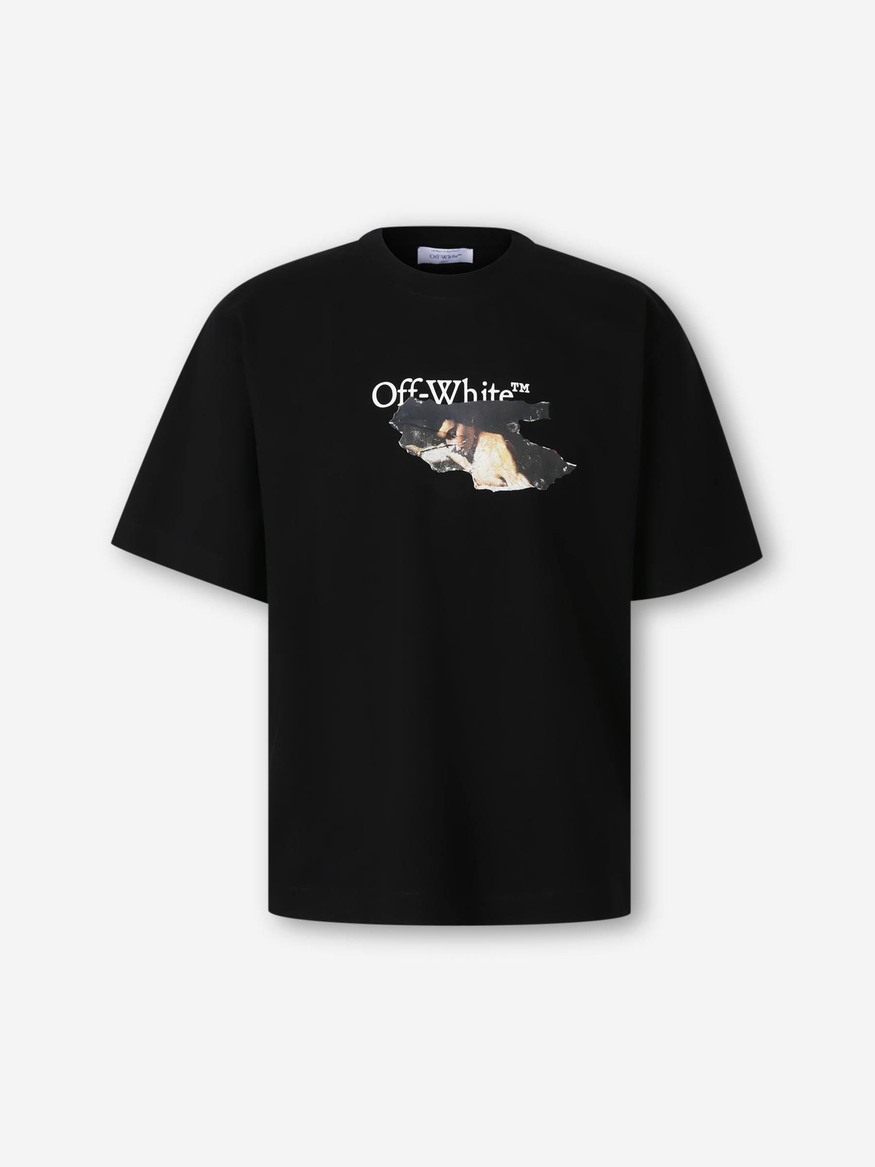 Off-White Hombre Barcelona Camiseta Logo Algodón color Negro sku 553-004388 02 - Foto 1