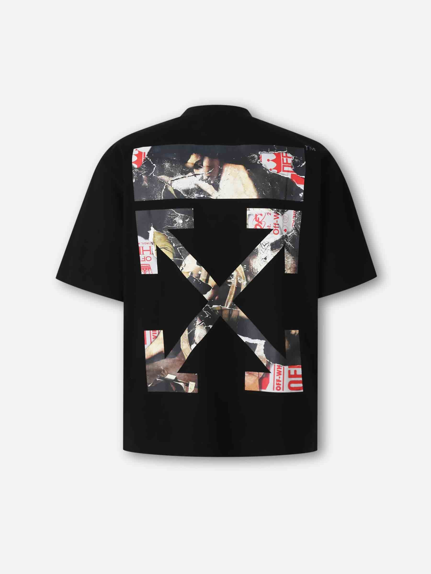 Off-White Hombre Barcelona Camiseta Logo Algodón color Negro sku 553-004388 02 - Foto 2