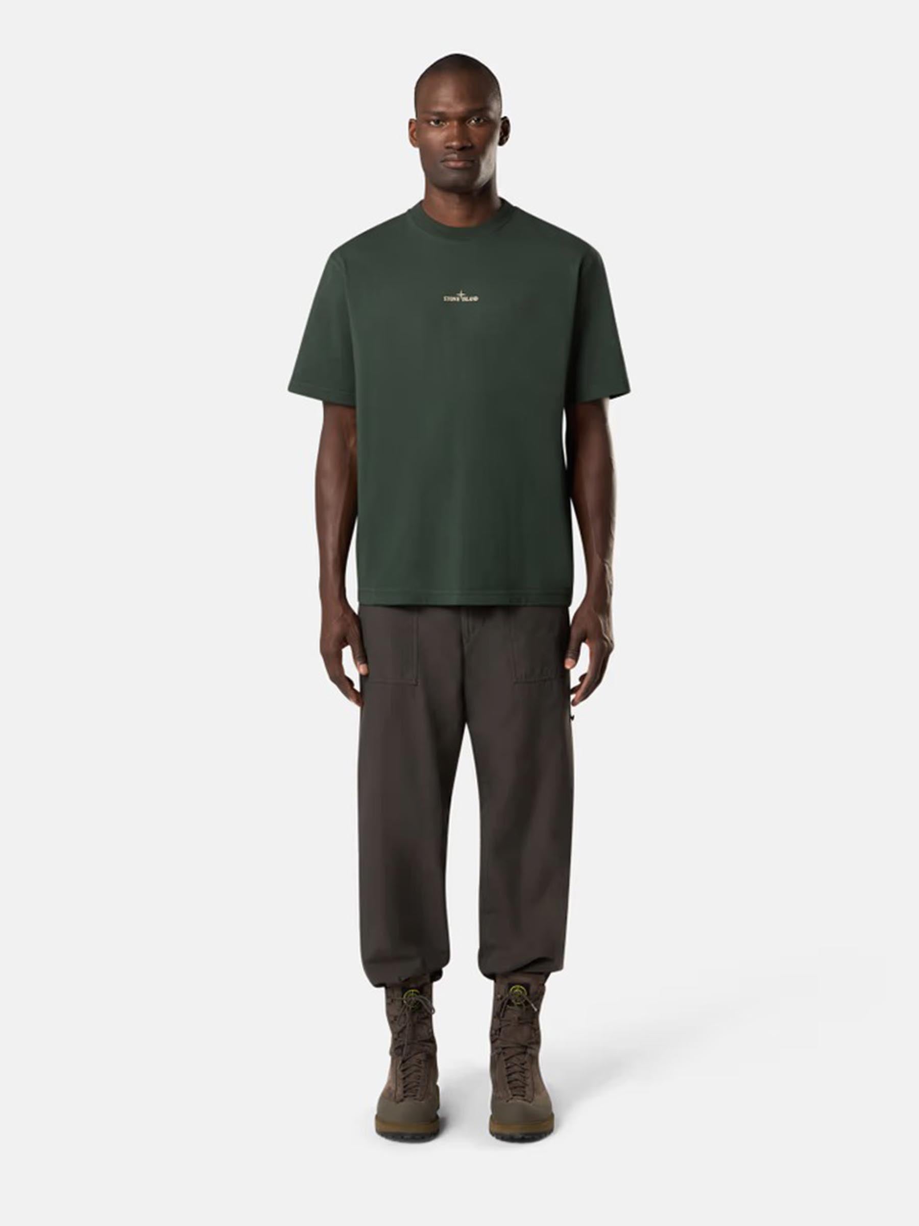 Stone Island Hombre Barcelona Camiseta Manga Corta color Verde Jungla sku 553-004393 01 - Foto 2