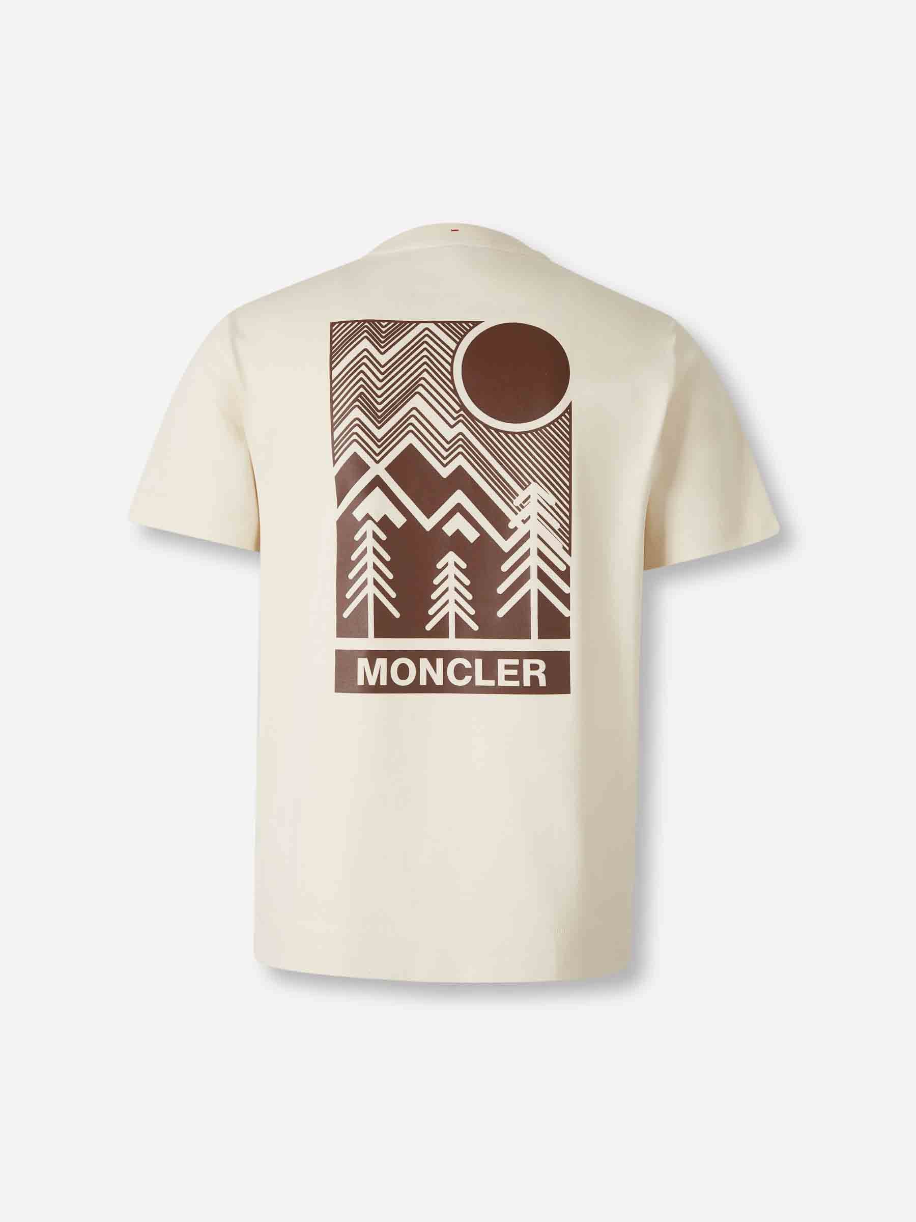 Moncler Grenoble Hombre Barcelona Camiseta Cuello Redondo color Beige sku 553-004401 01 - Foto 2