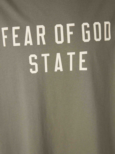 Fear of God Essentials Hombre Barcelona Camiseta Cuello Redondo color Verde Militar sku 553-004405 01 - Foto 4