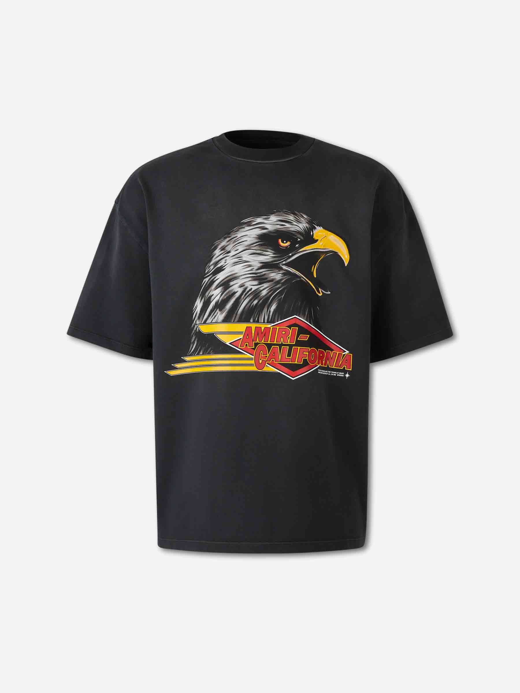 Amiri Hombre Barcelona Camiseta Logo Águila color Negro sku 553-004413 01 - Foto 1