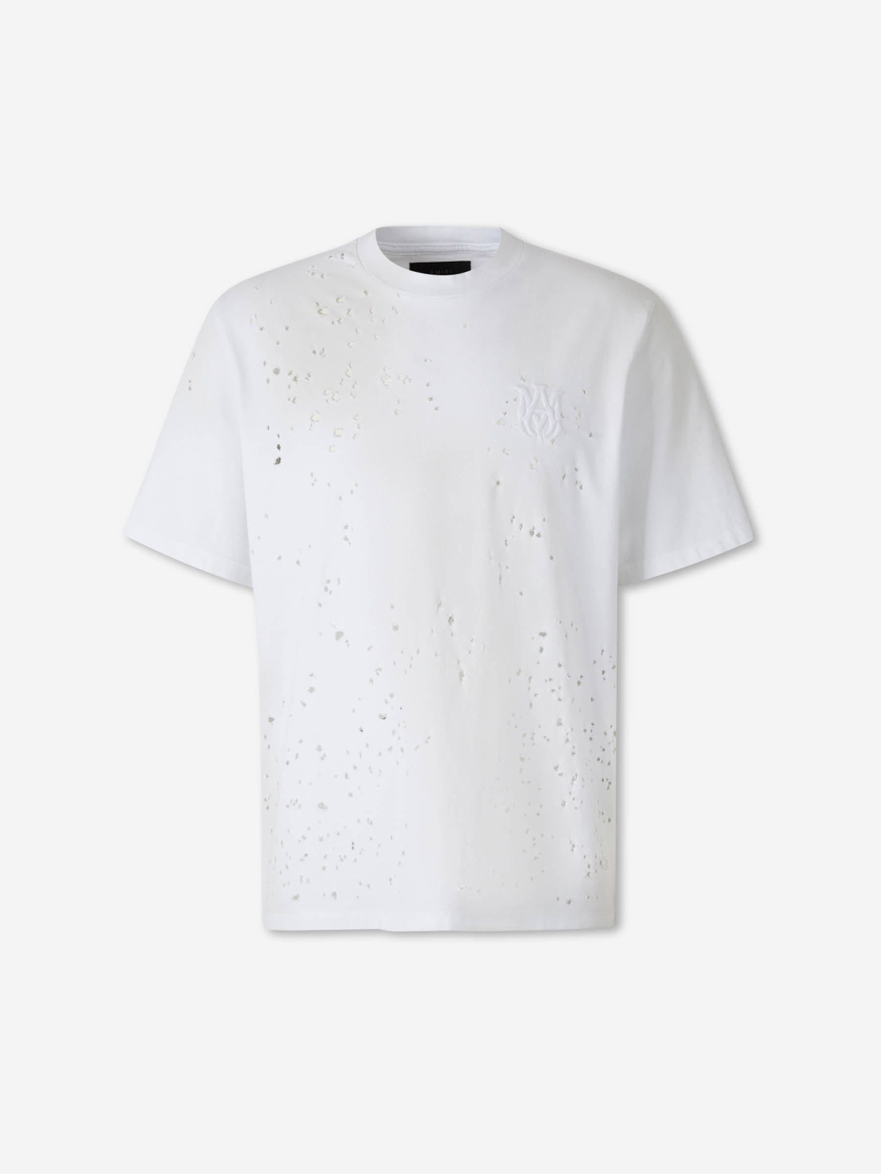 Amiri Hombre Barcelona Camiseta Shotgun Algodón color Blanco sku 553-004416 01 - Foto 1