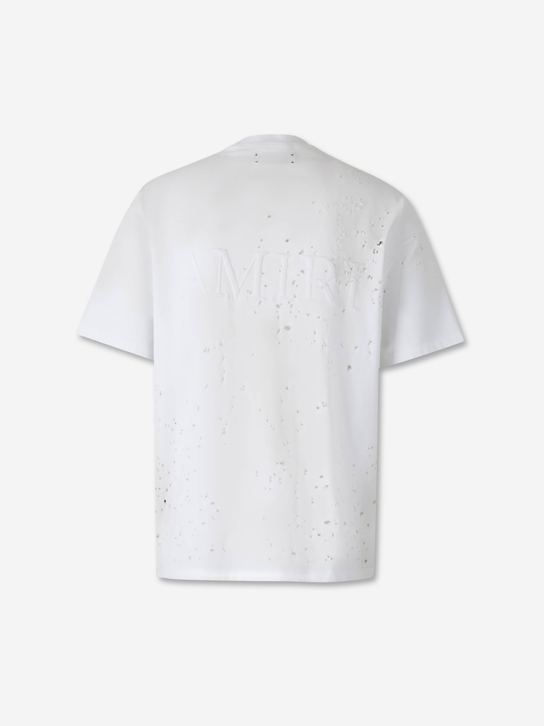 Amiri Hombre Barcelona Camiseta Shotgun Algodón color Blanco sku 553-004416 01 - Foto 2