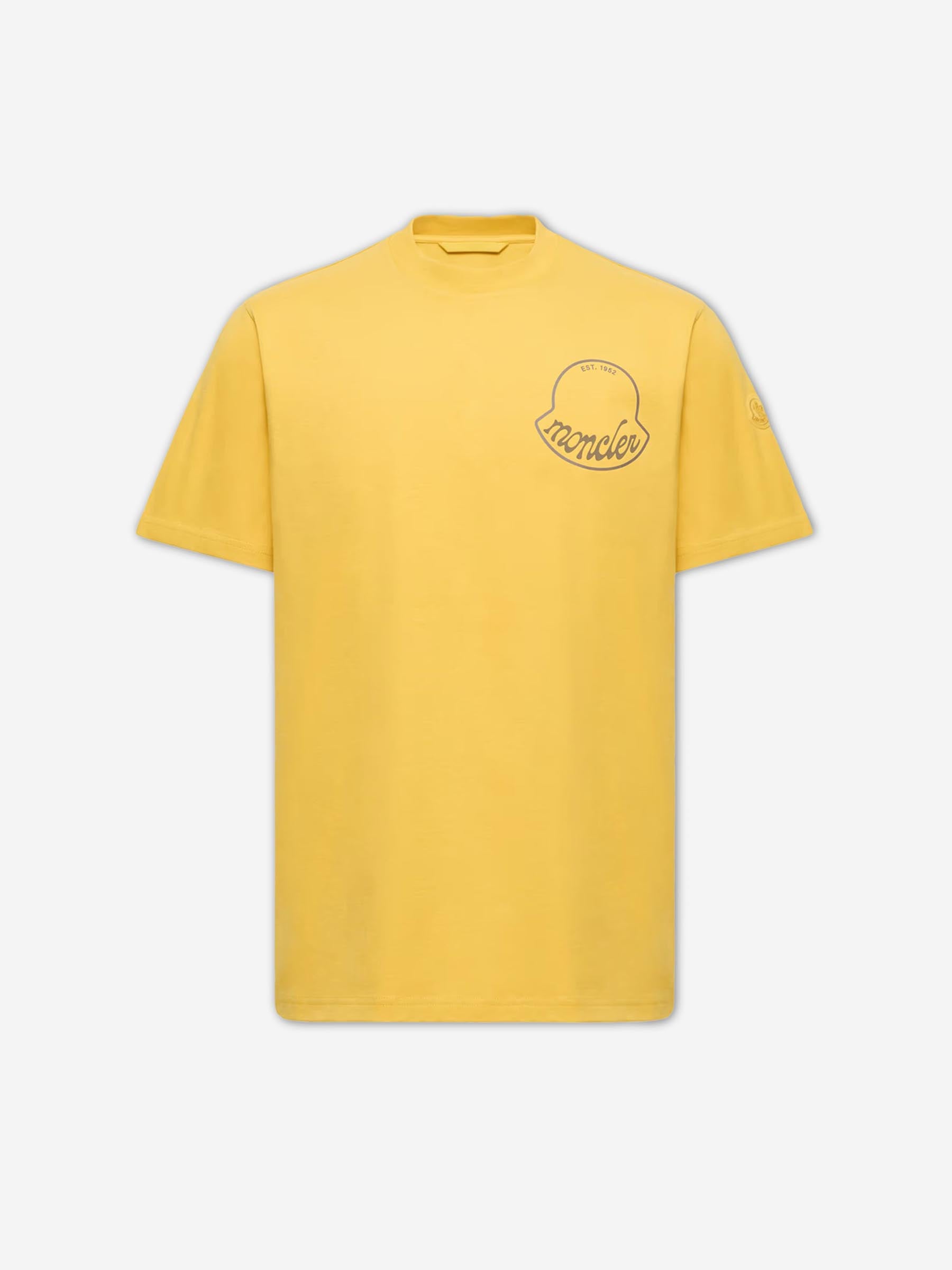 Moncler Hombre Barcelona Camiseta Algodón color Amarillo sku 553-004421 02 - Foto 1