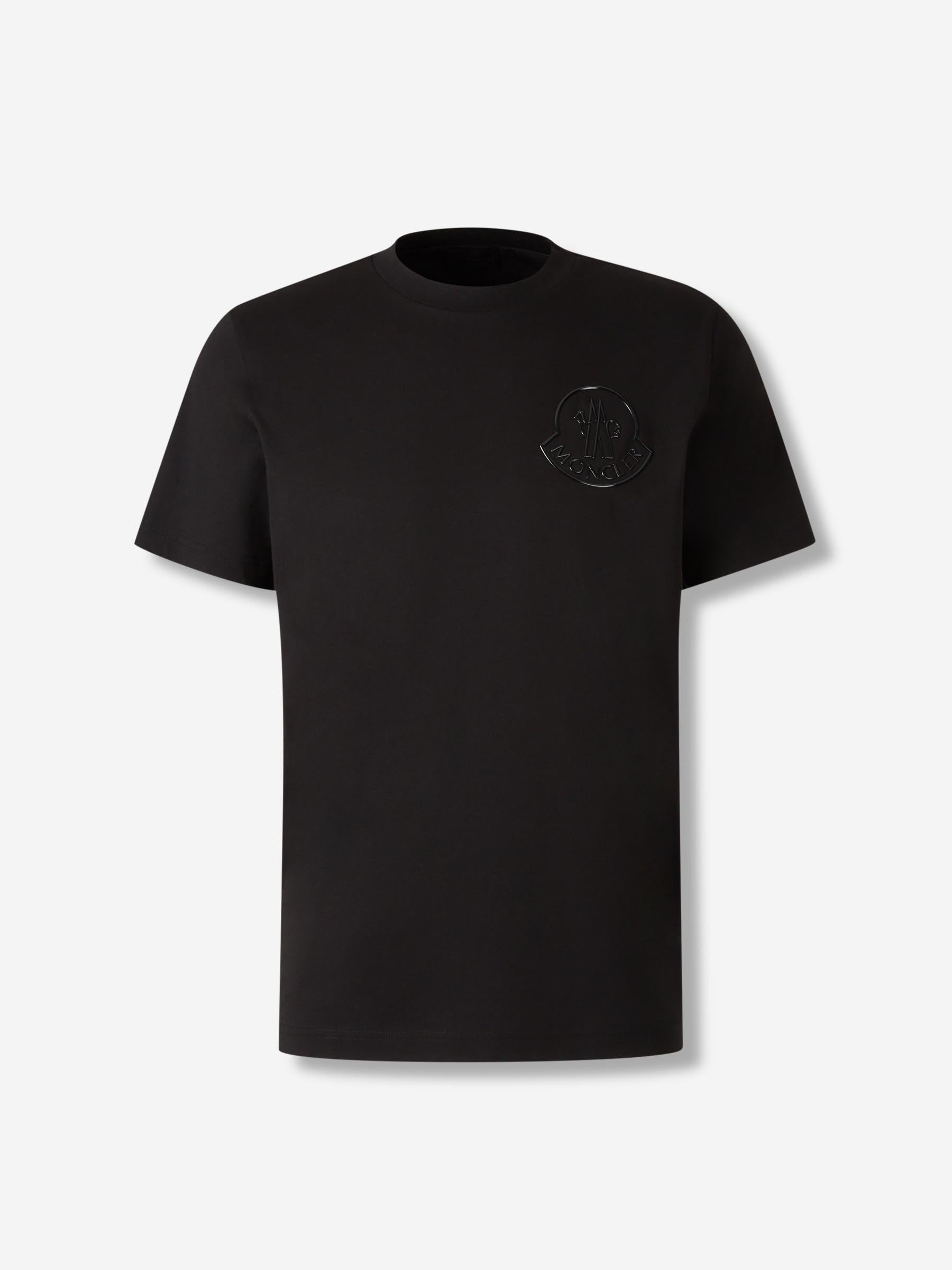 Moncler Hombre Barcelona Camiseta Logo Algodón color Blanco sku 553-004423 02 - Foto 1