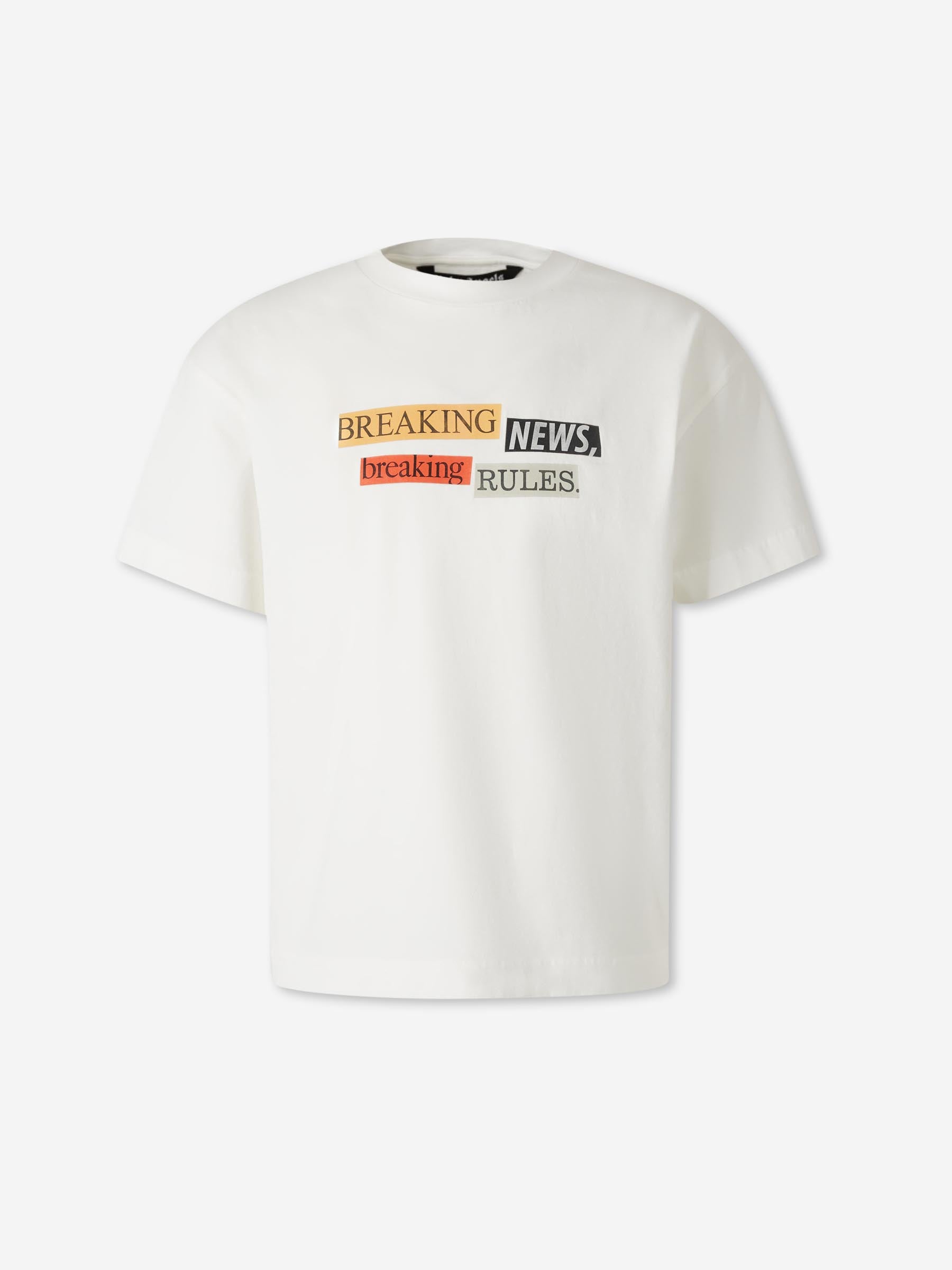 Palm Angels Hombre Barcelona Camiseta con logo estampado color Blanco sku 553-004427 01 - Foto 1