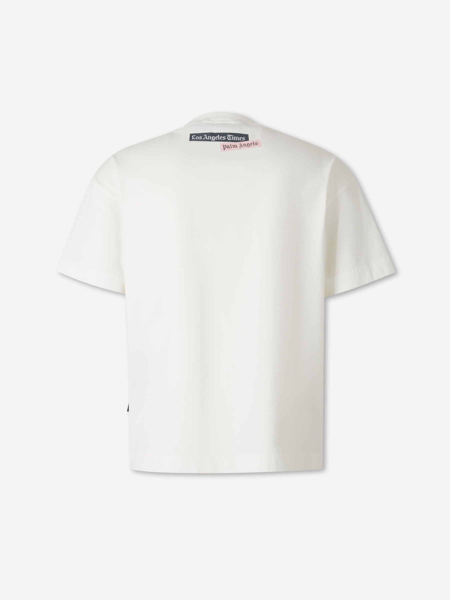 Palm Angels Hombre Barcelona Camiseta con logo estampado color Blanco sku 553-004427 01 - Foto 2