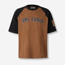 Ami Paris Hombre Barcelona Camiseta con logo bordado color Marrón sku 553-004435 01 - Foto 1