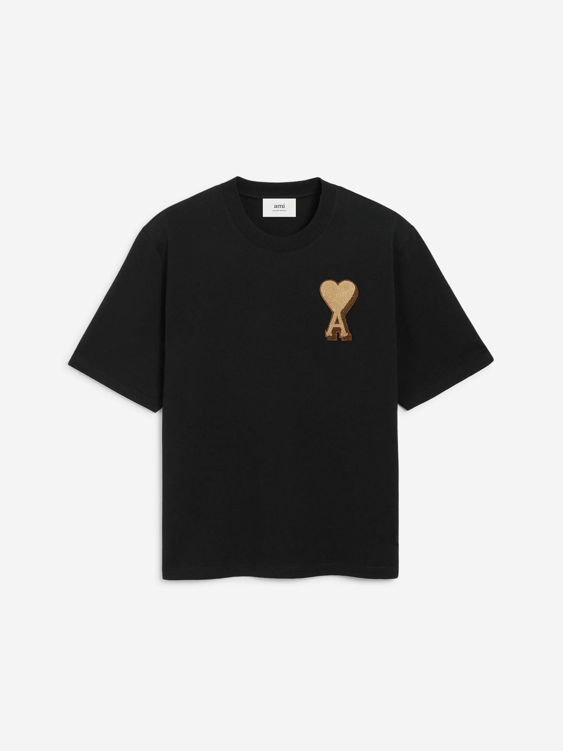 Ami Paris Hombre Barcelona Camiseta Manga Corta Ami de Coeur color Negro sku 553-004439 01 - Foto 1