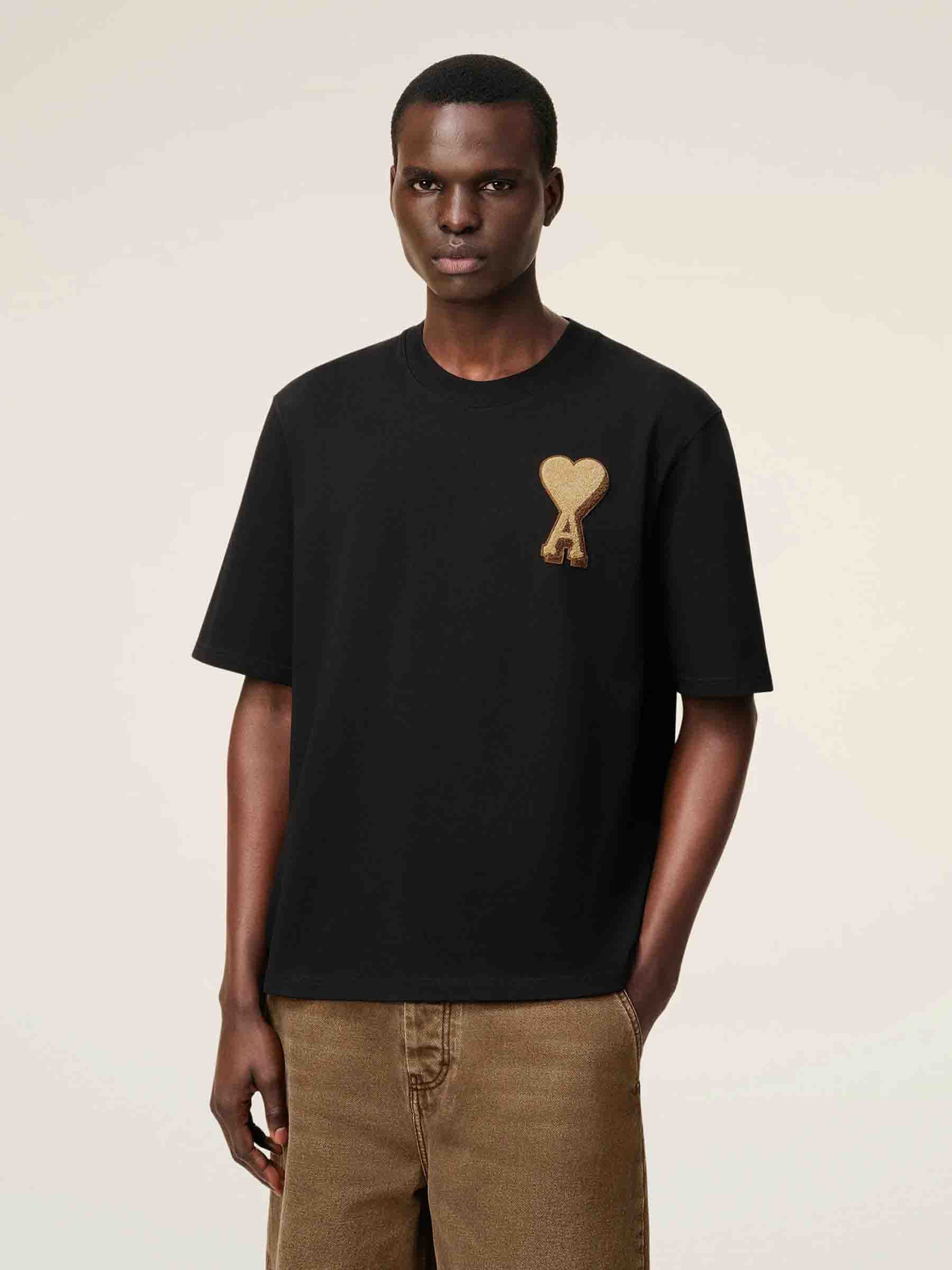 Ami Paris Hombre Barcelona Camiseta Manga Corta Ami de Coeur color Negro sku 553-004439 01 - Foto 2