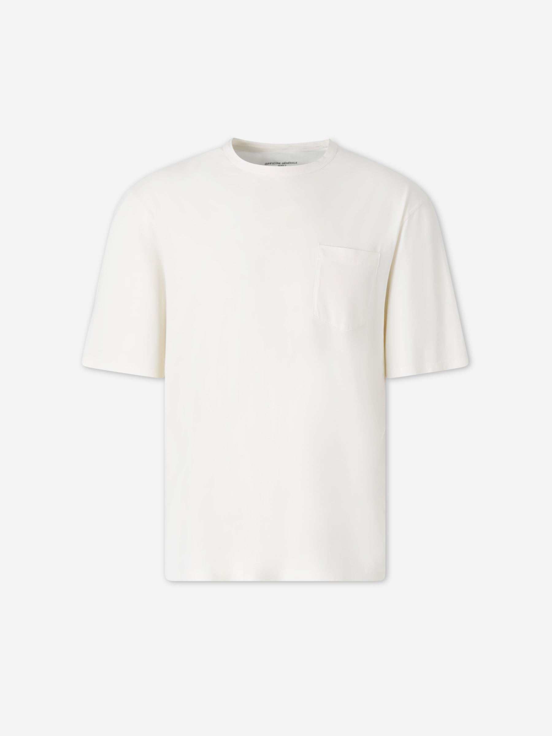 Officine Générale Hombre Barcelona Camiseta Algodón color Crema sku 553-004442 01 - Foto 1