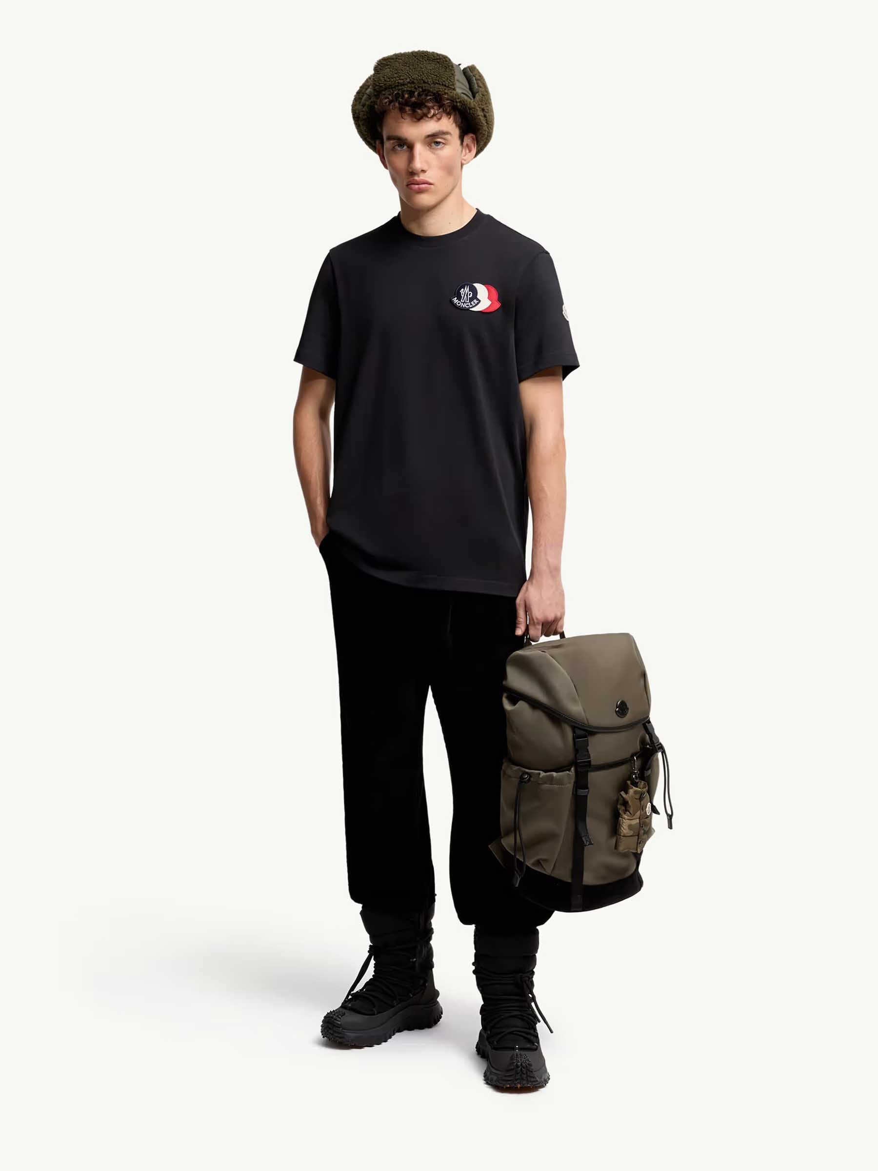 Moncler Hombre Barcelona Camiseta Logo Algodón color Azul Noche sku 553-004443 01 - Foto 2