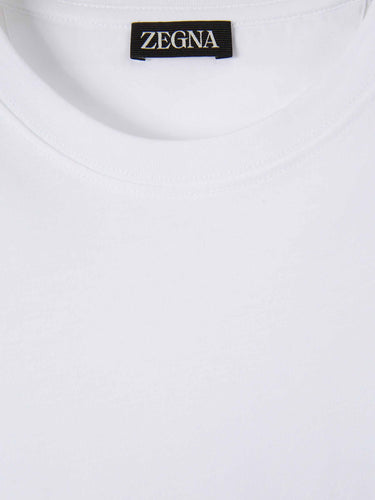 Zegna Hombre Barcelona Camiseta Cuello Redondo color Blanco sku 553-004446 01 - Foto 3