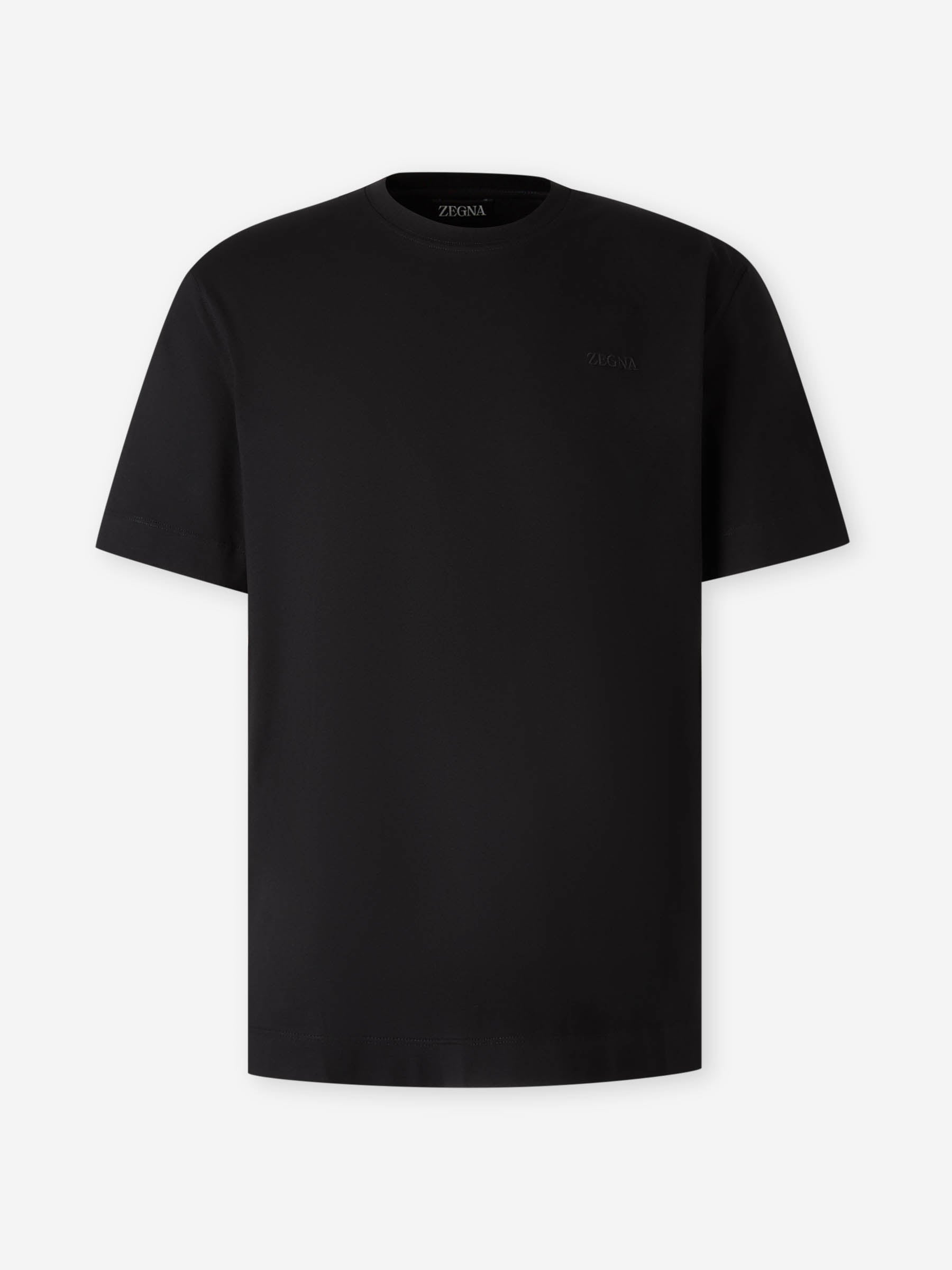 Zegna Hombre Barcelona Camiseta Cuello Redondo color Negro sku 553-004446 02 - Foto 1