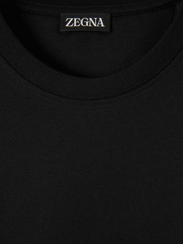 Zegna Hombre Barcelona Camiseta Cuello Redondo color Negro sku 553-004446 02 - Foto 3