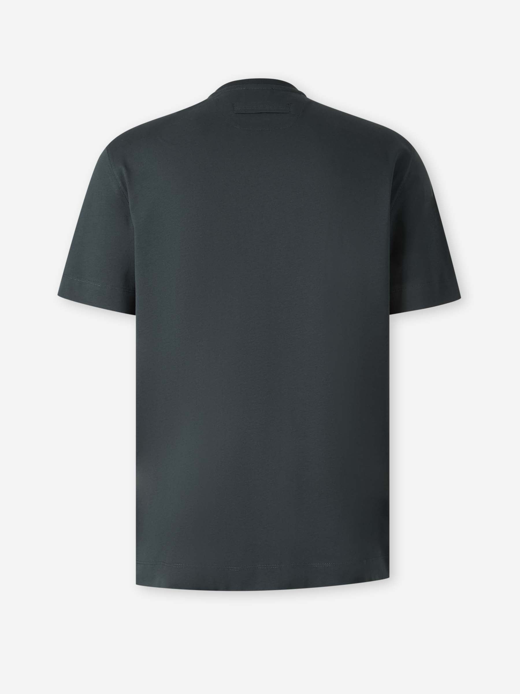 Zegna Hombre Barcelona Camiseta Cuello Redondo color Verde Jungla sku 553-004446 03 - Foto 2