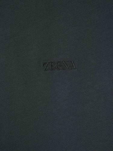 Zegna Hombre Barcelona Camiseta Cuello Redondo color Verde Jungla sku 553-004446 03 - Foto 4