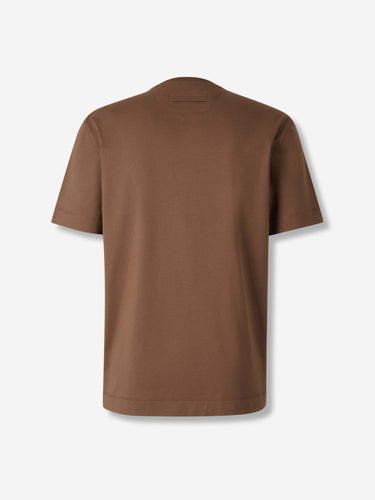 Zegna Hombre Barcelona Camiseta Cuello Redondo color Marrón sku 553-004446 04 - Foto 2
