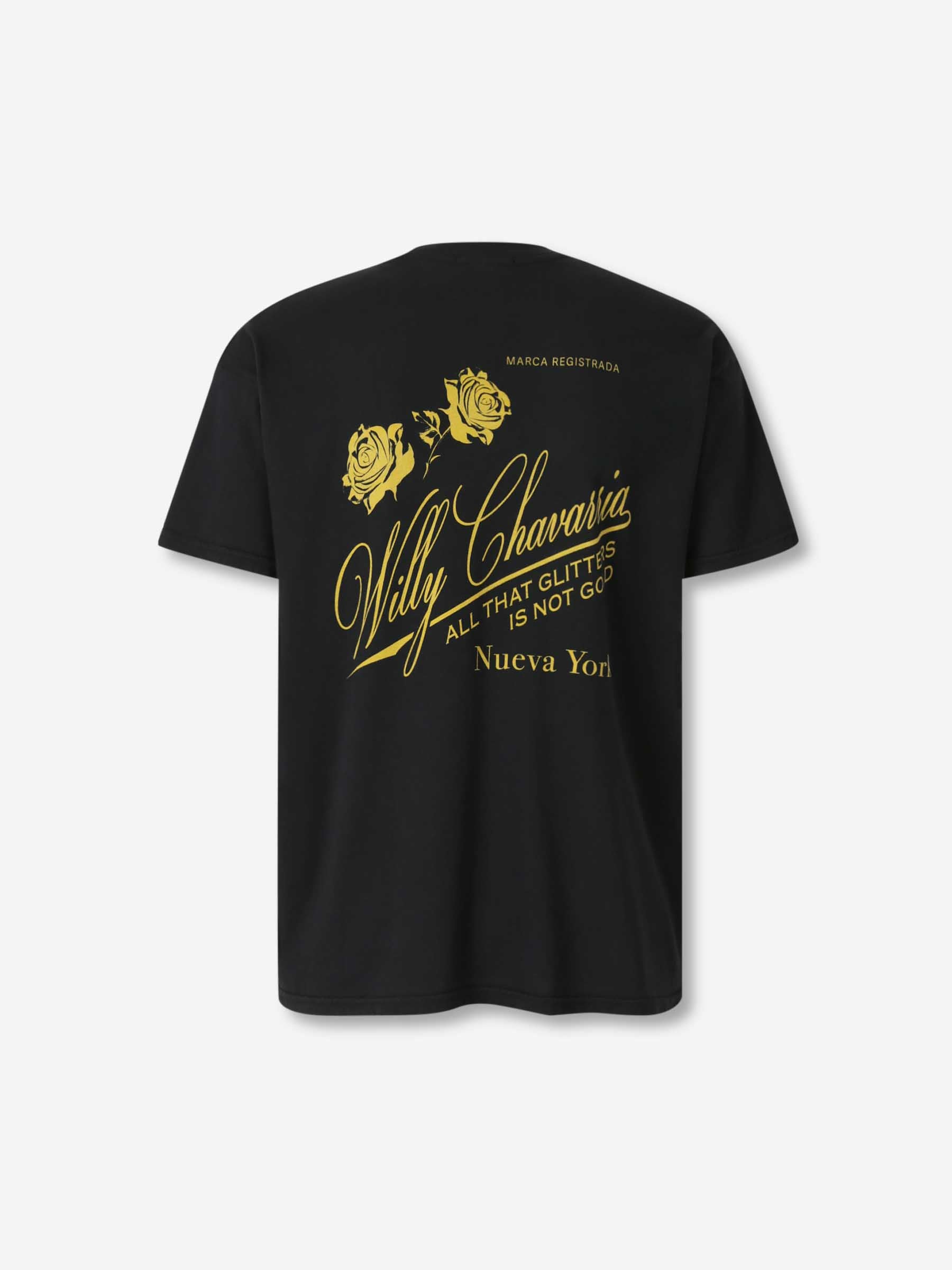 Willy Chavarria Hombre Barcelona Camiseta Label Easy color Negro sku 553-004451 01 - Foto 2