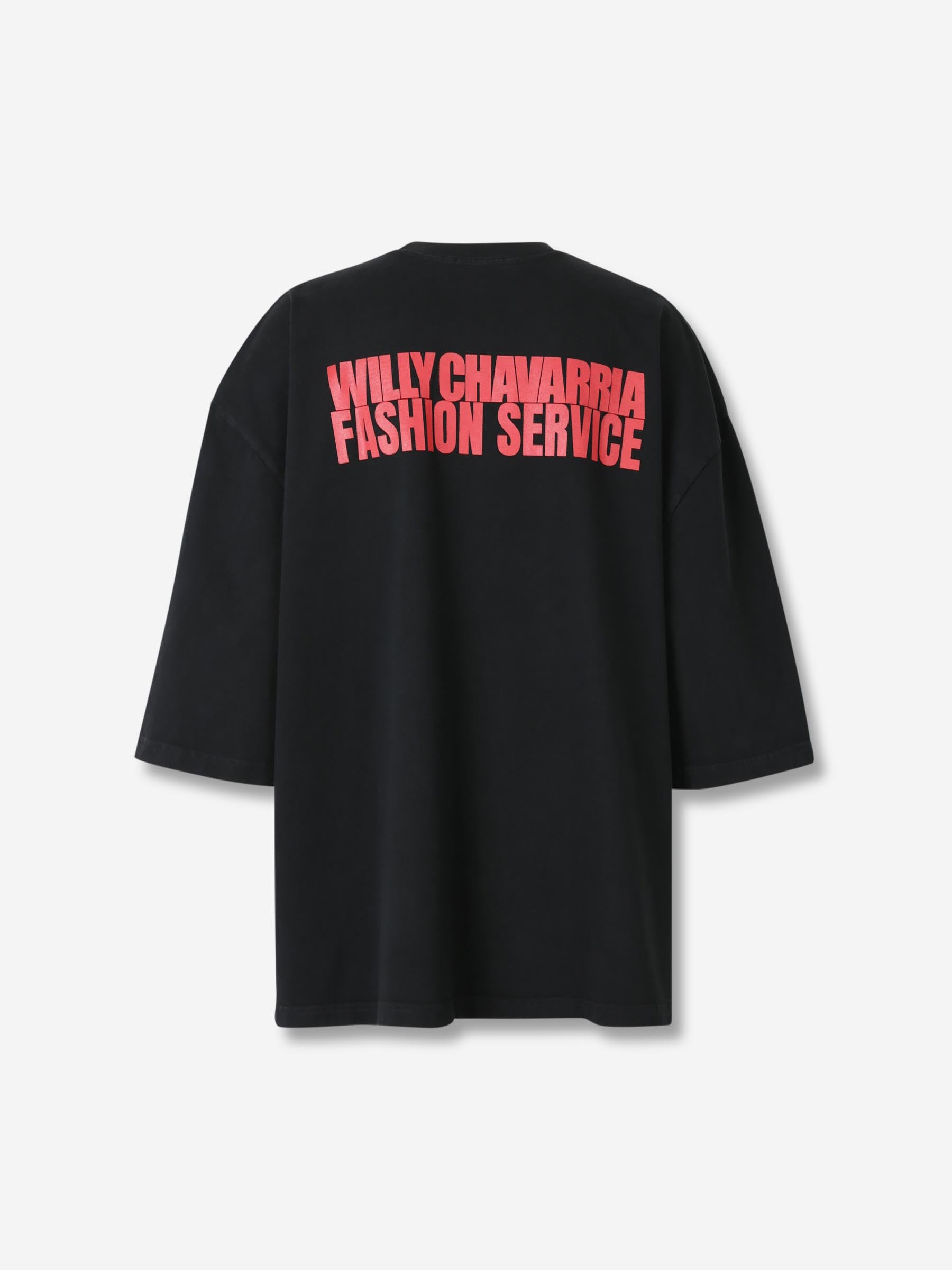 Willy Chavarria Hombre Barcelona Camiseta Oversize Buffalo color Negro sku 553-004452 01 - Foto 2