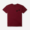 Willy Chavarria Hombre Barcelona Camiseta Willy Label Easy Tee color Burdeos sku 553-004453 01 - Foto 1