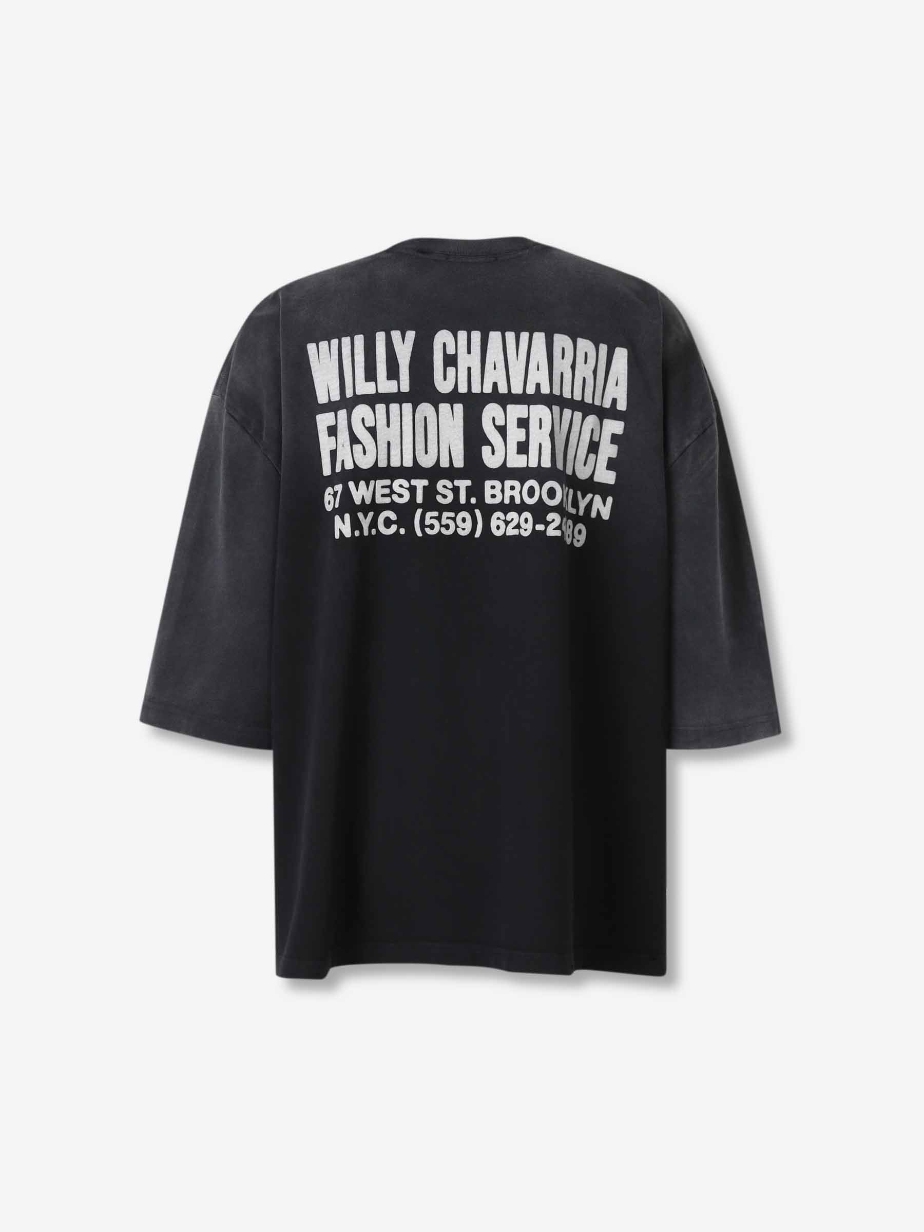 Willy Chavarria Hombre Barcelona Camiseta Oversize Estampado color Negro sku 553-004454 01 - Foto 2