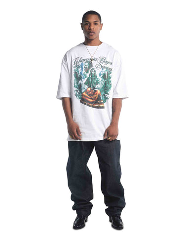 Willy Chavarria Hombre Barcelona Camiseta Cuello Redondo color Blanco sku 553-004456 01 - Foto 4