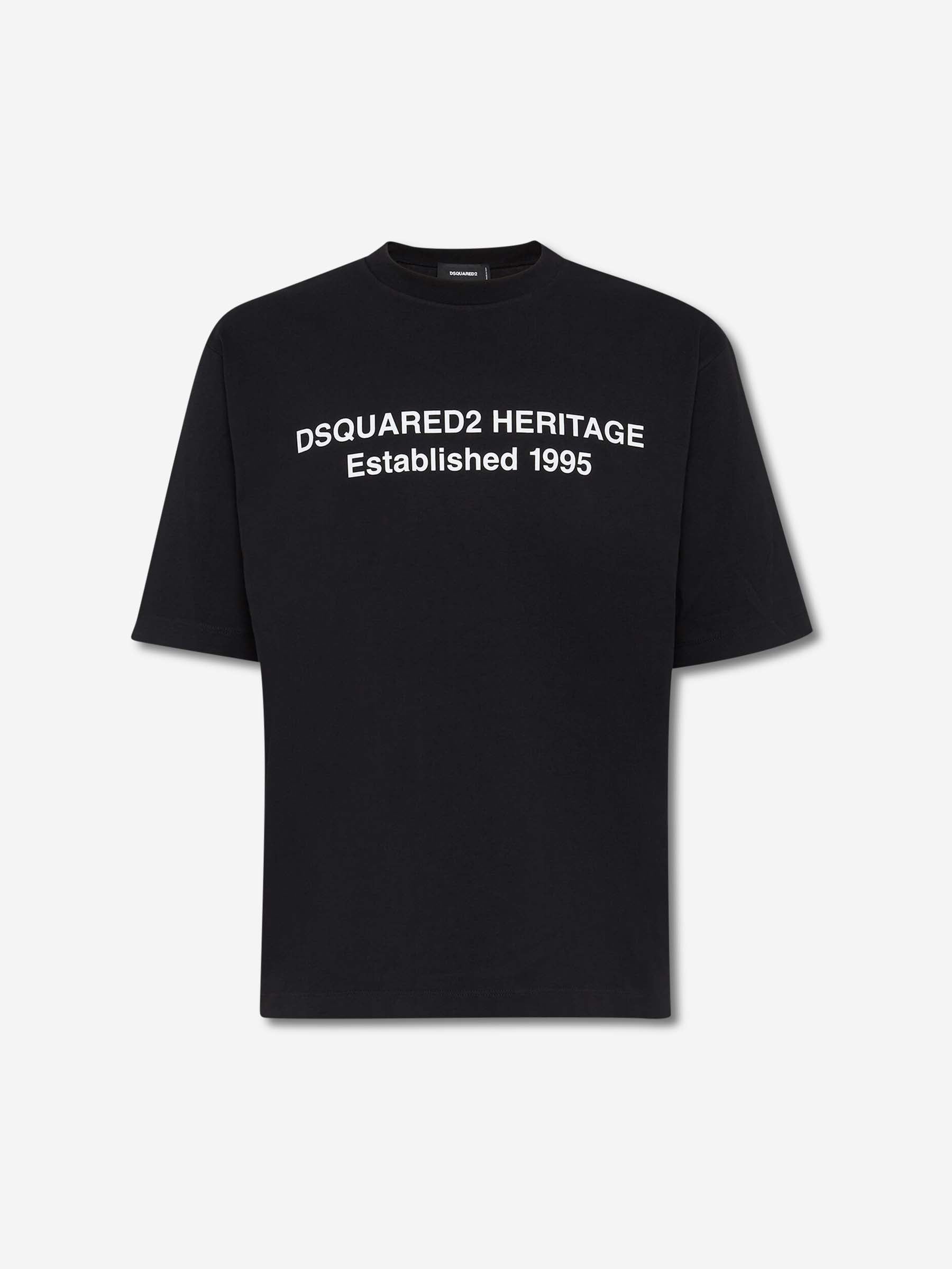 Dsquared2 Hombre Barcelona Camiseta Heritage Established 1995 color Negro sku 553-004459 01 - Foto 1