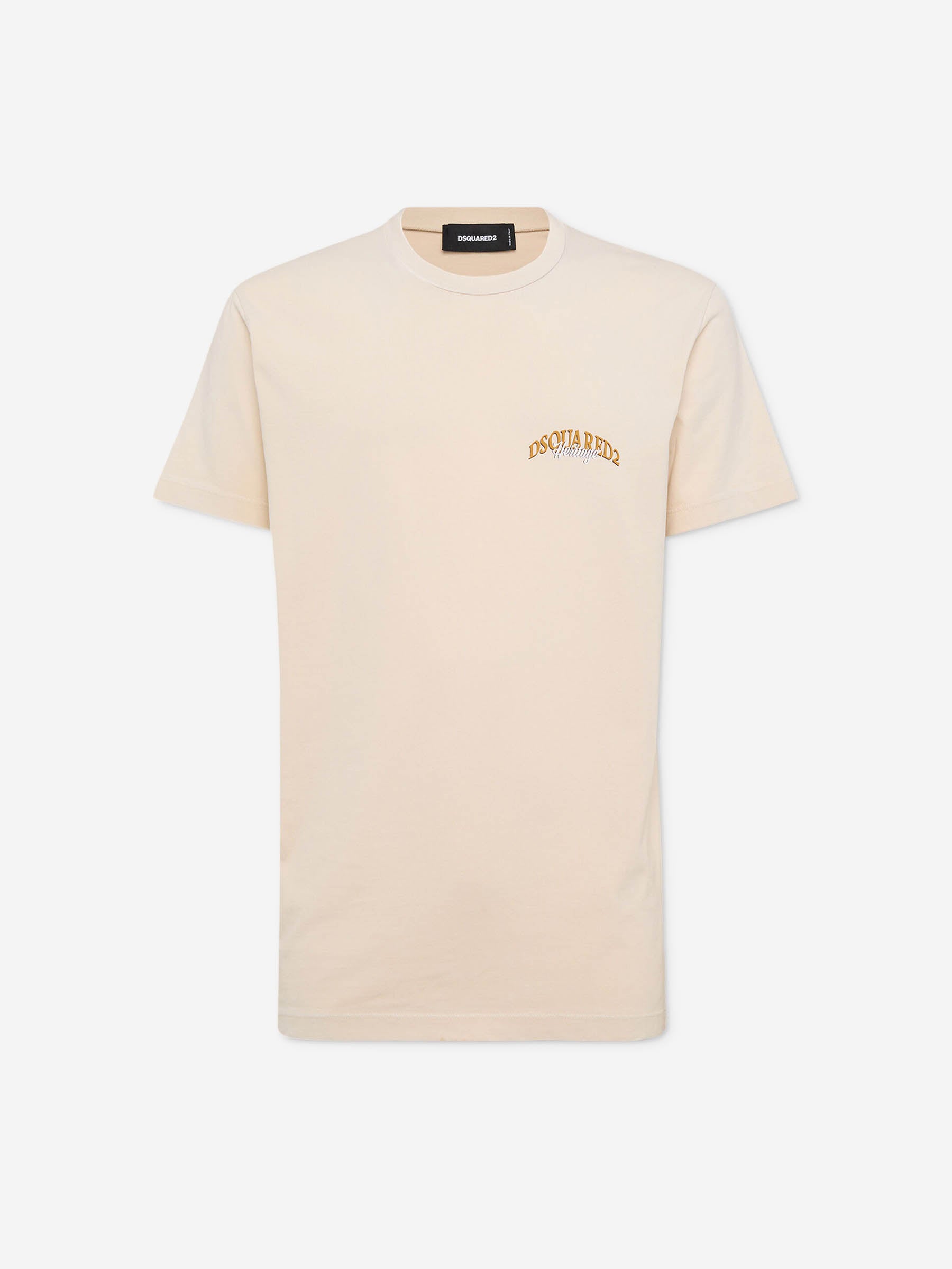 Dsquared2 Hombre Barcelona Camiseta Logo Algodón color Beige sku 553-004465 01 - Foto 1