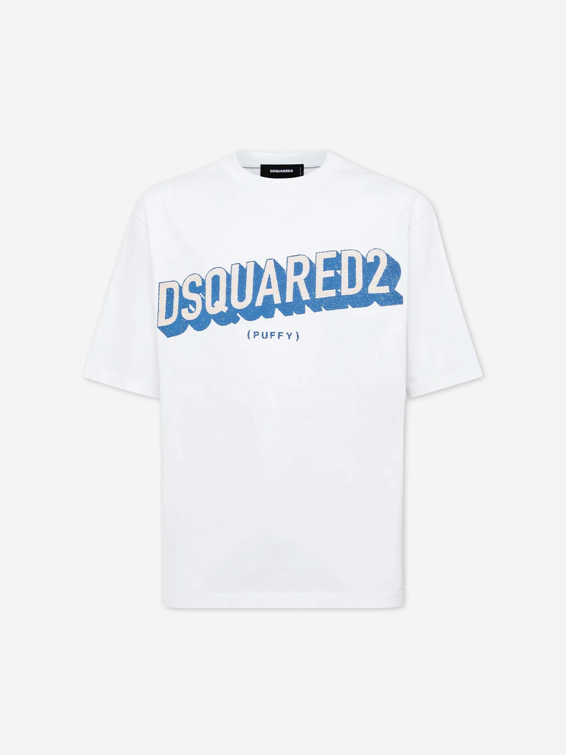 Dsquared2 Hombre Barcelona Camiseta con logotipo en relieve color Blanco sku 553-004466 01 - Foto 1