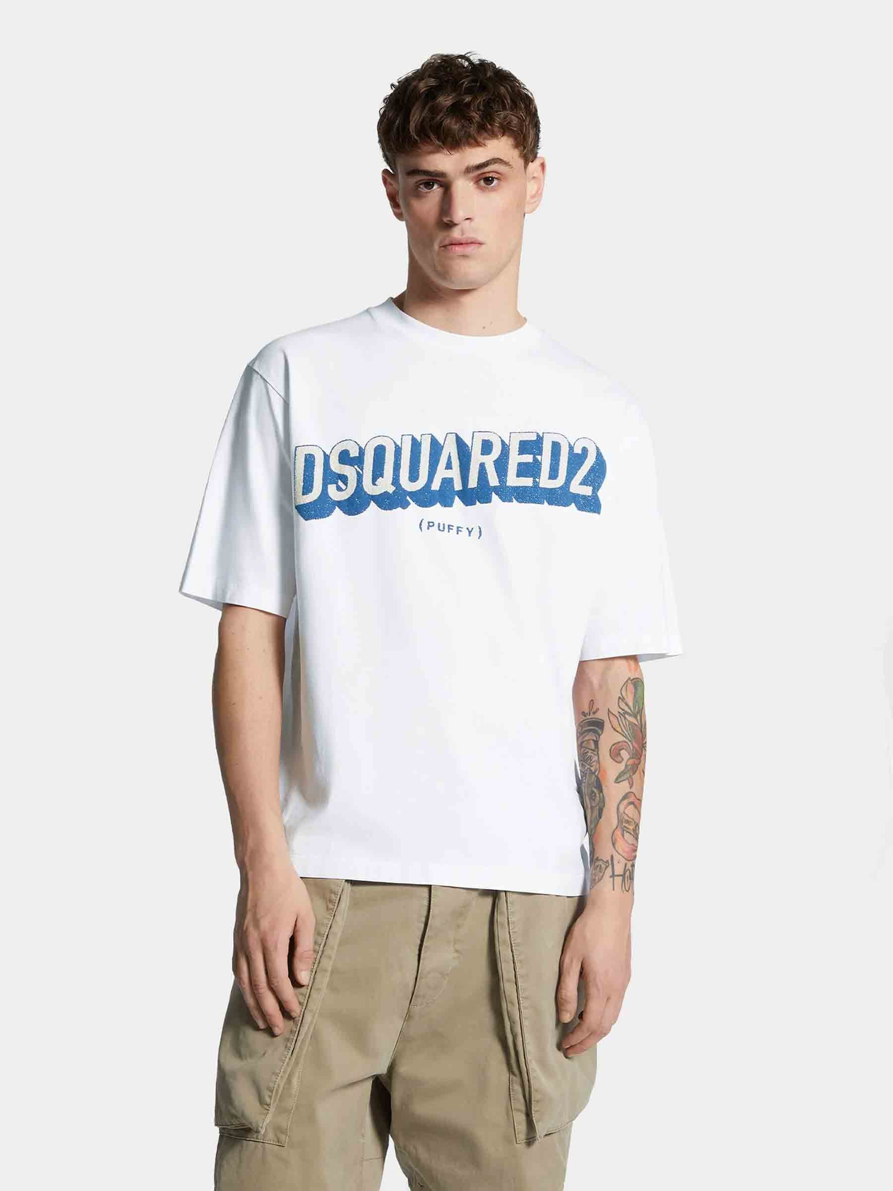 Dsquared2 Hombre Barcelona Camiseta con logotipo en relieve color Blanco sku 553-004466 01 - Foto 2