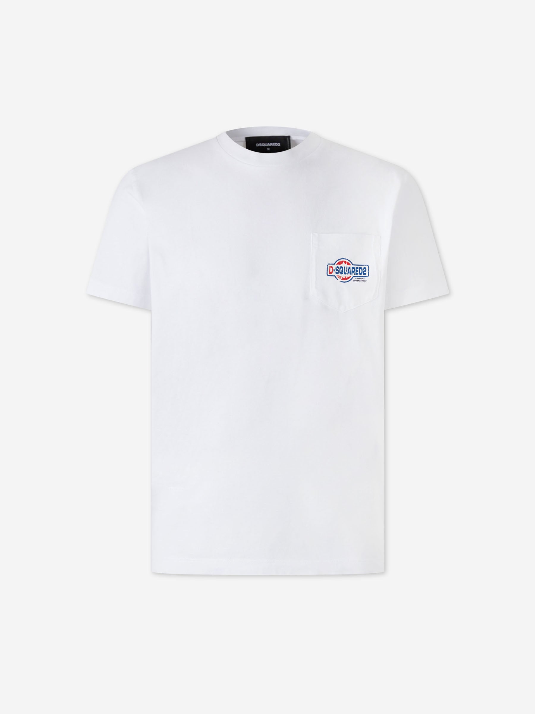 Dsquared2 Hombre Barcelona Camiseta con bolsillo color Blanco sku 553-004467 01 - Foto 1