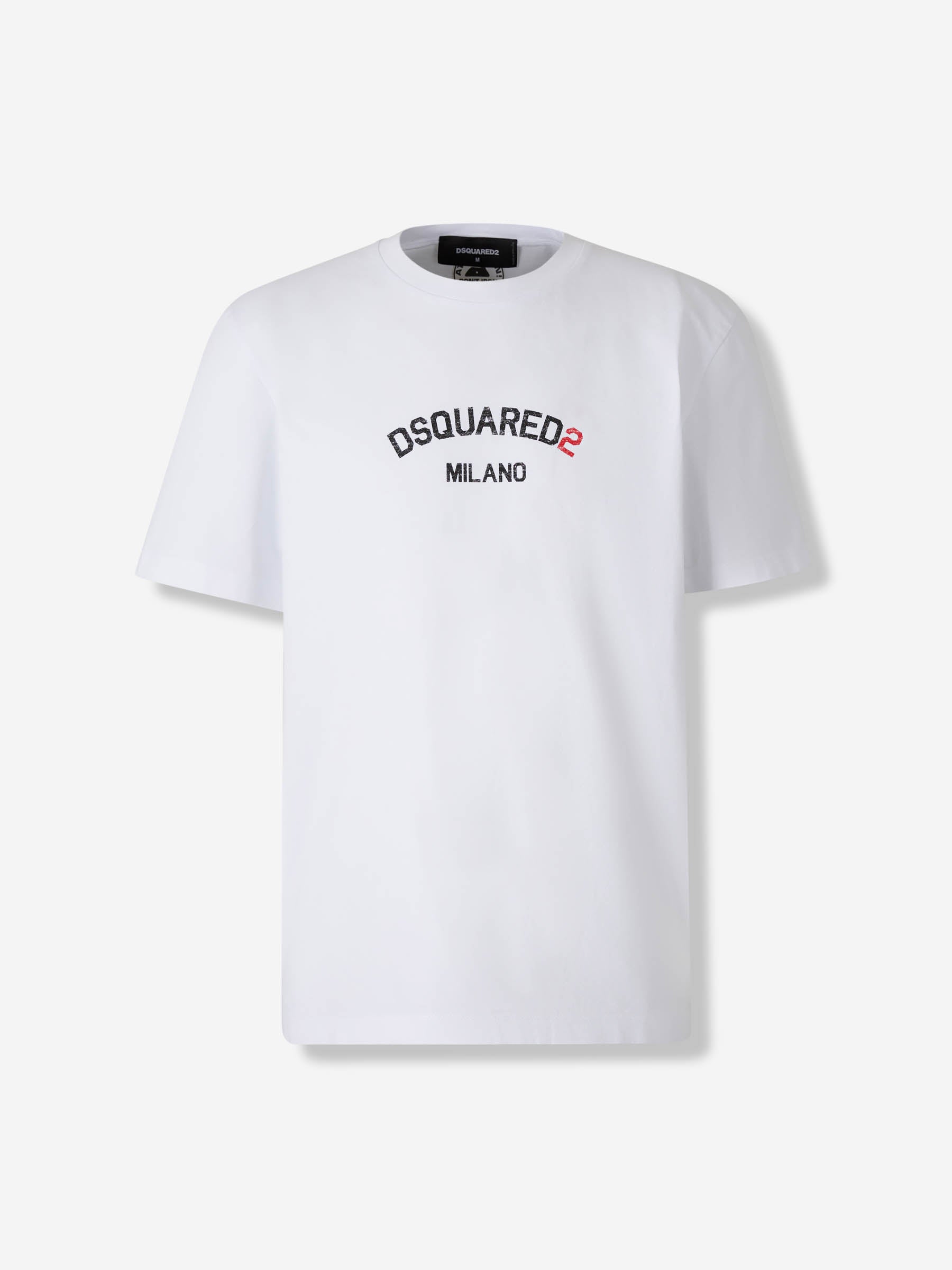 Dsquared2 Hombre Barcelona Camiseta Cuello Redondo color Blanco sku 553-004470 01 - Foto 1